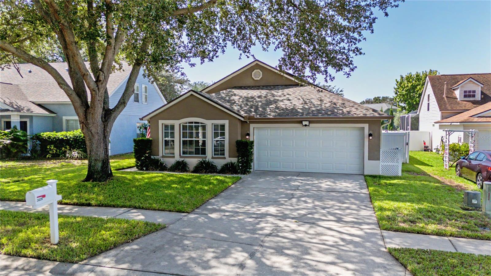 Welcome to 24328 Mistwood Ct, (NO CDD/ HOA $245/annually) a beautifully updated home with over $100k in features and updates in the heart of Lutz offering modern upgrades, exceptional outdoor living, and unbeatable convenience near top-rated schools, major highways, shopping, dining, and local attractions. This property features a 2021 roof, solar panels, rain gutters, white vinyl fencing, and a water softener system, delivering long-term efficiency and peace of mind.
Inside, the home showcases scratch-resistant flooring throughout, an updated kitchen with granite countertops, added cabinetry, and custom-built shelving for enhanced storage. Both bathrooms include updated vanities, and the enclosed rear porch that adds 113 sqft to make it total of 1808 sqft under roof and provides a perfect office or flex space for today’s lifestyle needs.
Step outside to a large private backyard designed for relaxation and entertainment, complete with a custom pergola, jacuzzi on pavers, and plenty of room to enjoy Florida living at its best.
A rare combination of upgrades, location, and outdoor amenities—this Lutz gem is move-in ready and truly stands out.