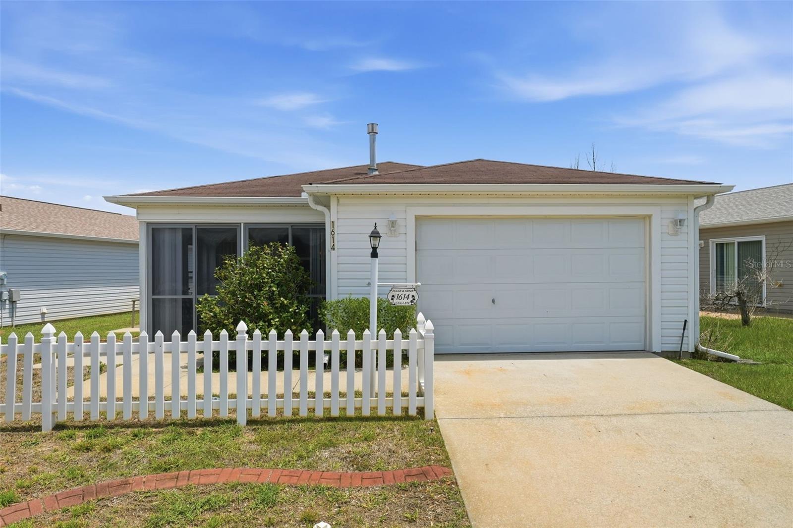 Perfectly located Colony Patio Villa just minutes from Lake Sumter Landing, Seabreeze Recreation Center, and the shopping and dining along 466A! This 2-bedroom, 2-bath home features an open floor plan, an enclosed patio perfect for morning coffee or evening relaxation, and a private landscaped backyard. The spacious primary suite offers a walk-in shower, while the guest bath includes a tub/shower combination. The kitchen features a breakfast bar and gas stove, and the indoor laundry room adds everyday convenience. Schedule your showing today.
