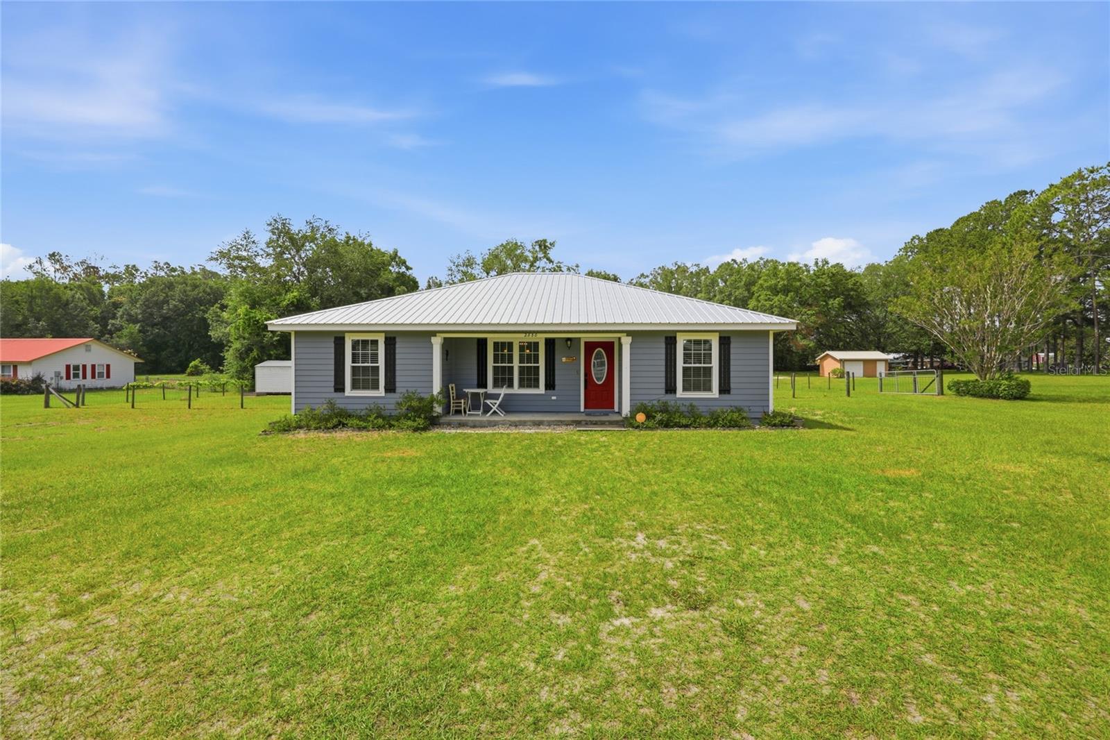 Stunning Custom Home on Over 1 Acre – Space, Comfort, and Style! This exceptional 5-bedroom, 3-bathroom custom home is a true must-see! Situated on more than an acre in a desirable subdivision, this property offers the perfect blend of modern features, generous living space, and convenient access to local amenities. Step inside to discover a bright, open-concept floor plan designed for comfortable living and effortless entertaining. The home features durable laminate flooring, elegant granite countertops, stainless steel appliances, and a long-lasting metal roof. With spacious bedrooms throughout and well-appointed guest bathrooms, there's plenty of room for a growing family, multigenerational living, or hosting guests. The luxurious primary suite is a standout, featuring a one-of-a-kind spa-inspired bathroom complete with an oversized walk-in shower and relaxing soaking tub. Enjoy peaceful mornings on the welcoming front porch or unwind in the evening on the cozy back porch overlooking the expansive backyard. A storage shed provides additional space for tools, hobbies, outdoor equipment, or recreational toys. If you're looking for a beautiful home with room to grow, exceptional features, and a fantastic location, this property deserves a spot at the top of your list. Schedule your private showing today!