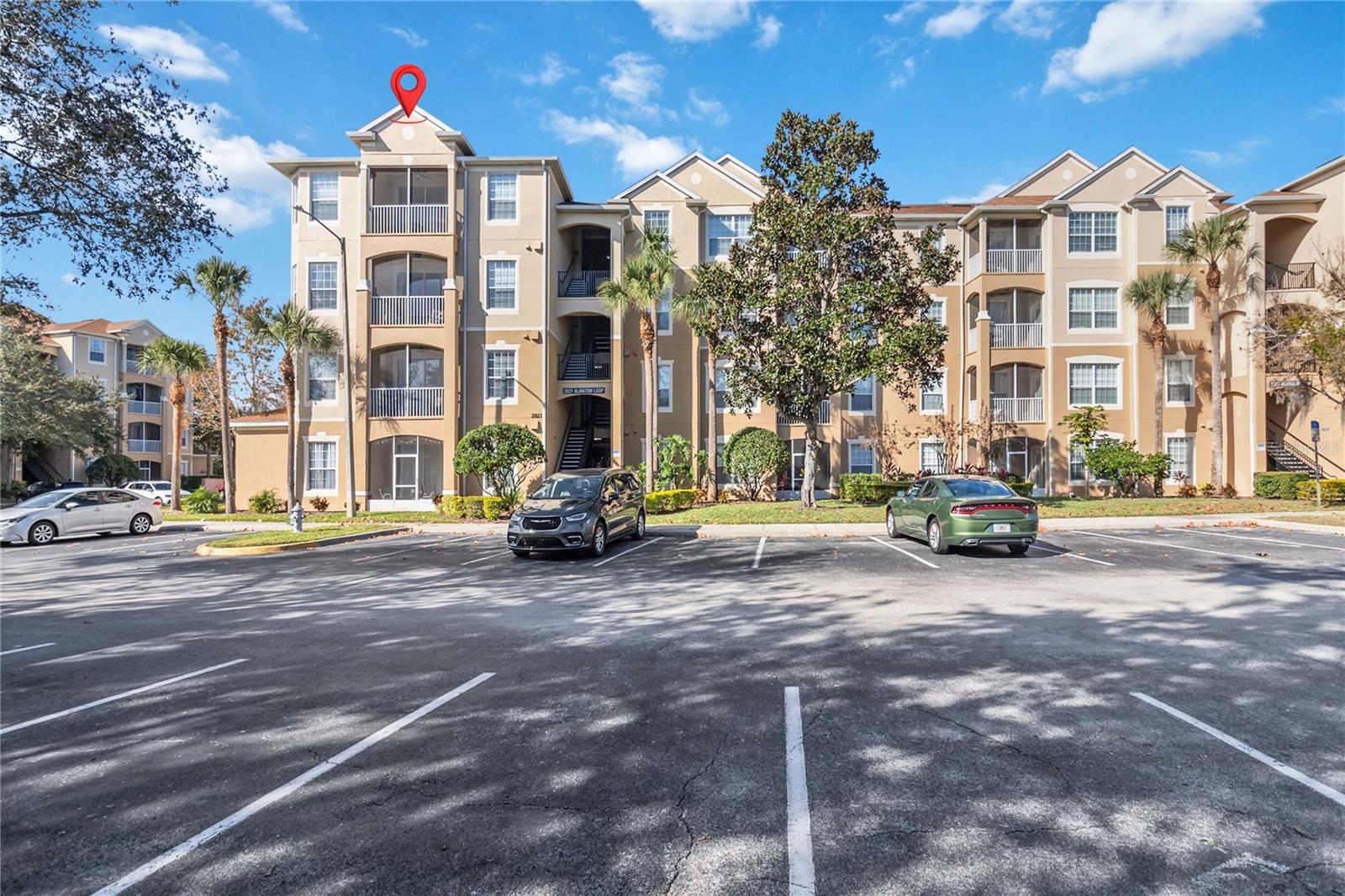 Experience resort-style living in this beautiful furnished 3-bedroom, 2 bathroom top-floor corner condo located at Windsor Hills, just minutes from Wall Disney World.  This spacious 1.246 square-foot residence features an open floor plan with abundant natural light, title and vinyl flooring throughout, and a private screened balcony perfect for relaxing after a day of enjoying Central Florida attractions.  
The primary suite offers a private ensuite bathroom with a modern glass-enclosed shower, while the additional bedrooms are tastefully furnished and ideal for guests or family members.  The fully equipped kitchen, opens to the dining and living areas, creating an inviting space for entertaining.  Additional features include a laundry closet, a newer HVAC system, elevator access, and open parking.  New Washer, dryer and range. 
Residents and guests enjoy access to the exceptional amenities of Windsor Hills Resort, including a lagoon-style pool with water slide, splash pad, fitness center, movie theater, arcade, tennis courts, playgrounds, clubhouse, and 24-hour gated security.  Conveniently located near shopping, dining, golf courses, and Orlando's world famous attractions, this property is an outstanding opportunity as a vacation home, short term rental investment , or personal getaway. 
Schedule your showings as property is vacant and ready for you!