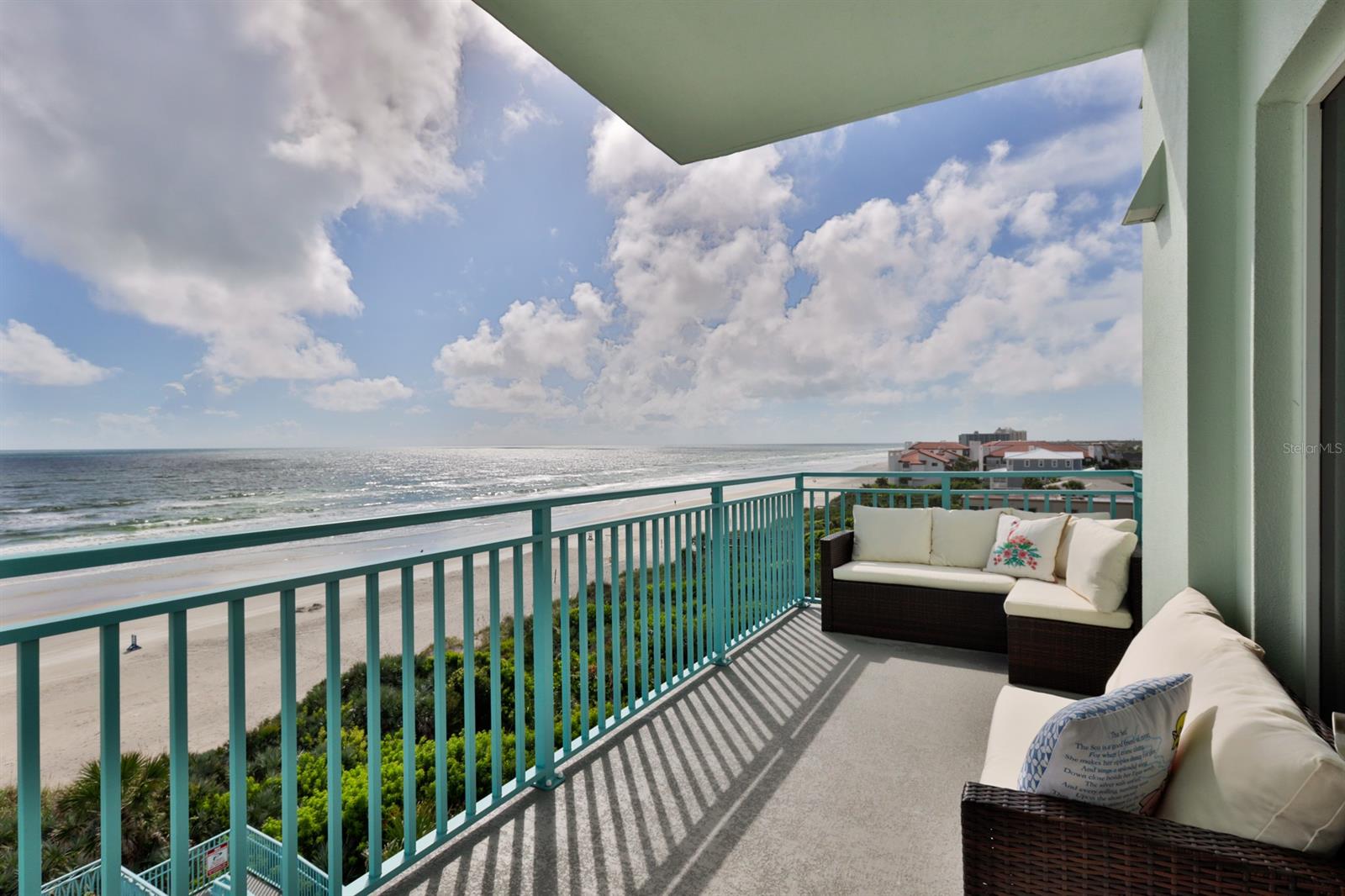 Looking for a long term tenant 6 - 12 month lease! Just rented September through March. It is available after April.
The Wave is a very cool, chic, small complex with less than 16 units! You will be on the 5th floor with only one other unit on the floor. The condo is on the corner facing the south end of the island. The Wave is located on Hill St. and surrounded by million dollar homes. No other high rise condos are around which provides you a quiet beach area to relax in. You will see amazing, panoramic views of the Atlantic Ocean from the kitchen, dining room and the living room. Ocean views from the master bedroom as well. Beautifully decorated master en suite bath and one large master walk in closet with shelving. 2nd bedroom faces the west to enjoy a beautiful sunset for the evening. This room has a Romeo and Juliet balcony and Plantation shutters. The kitchen provides you white cabinets with granite counter tops, upgraded stainless steel appliances, chic back splash, breakfast bar, your sink facing the unobstructed view of the ocean, and a garbage shoot from your condo! The large balcony sits facing the beautiful ocean to relax with tasteful balcony furniture to lounge on. Crown molding through out. The pool area is located on the 2nd floor to look over the dunes and ocean in modern chic lounge chairs. It has an awesome grilling area with a bar. GARAGE parking and a storage unit to store your beach toys. Places to put your bikes.  It is very rare to find a furnished long term rental that is oceanfront and available. Call now to schedule a showing! ;LocationDescription: Condo ;Security: Lobby