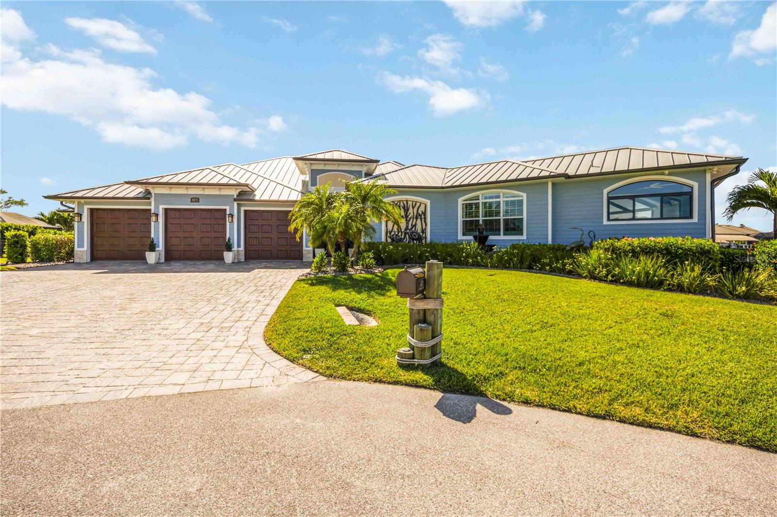 **PLEASE ENJOY THE 3D INTERACTIVE TOUR ASSOCIATED WITH LISTING**EXCEPTIONAL PENINSULA WATERFRONT ESTATE ON THE MYAKKA RIVER.
Welcome to this stunning 4-bedroom, 5-bath waterfront residence, offering 3,197 square feet of thoughtfully designed living space on a rare peninsula setting on the Myakka River. Built in 2017, this exceptional home combines modern luxury with breathtaking natural surroundings—every room enjoys sweeping water views of the river or canal.
WATERFRONT LIVING AT IT'S FINEST
Boasting an impressive 580 feet of water frontage with approximately 400 feet of capped seawall and 325 feet of Stonehurst Sierra Paver captain’s walk, this property is a boater’s dream. A 900-square-foot dock provides access to:
One 16,000 lb boat lift, one 8,000 lb covered boat lift, and one 8,000 lb lift designed for two wave runners. Enjoy effortless access to the river while surrounded by serene water vistas and abundant marine life.
OUTDOOR OASIS
Designed for both relaxation and entertaining, the outdoor features include:
Oversized PebbleTec® saltwater swimming pool, New Built Rite pool heater, Stylish Nebula LED cage lighting, Lanai full width StormSmart hurricane roll down curtain, Screened entry landing, Riverfront porch, and Canal-side porch
Paver driveway and elegant paver captain’s walk along both the canal and river seawall. An outdoor kitchen completes the experience, featuring all-stainless Blaze appliances, including a grill, refrigerator, and ice maker—perfect for waterfront gatherings.
CONFORT, SECURITY & PEACE OF MIND
This home is equipped with premium systems for convenience and security:
Generac 22kW full-house generator
HIKVision 16-channel video security camera system
Irrigation system to maintain lush landscaping year-round
REFINED INTERIOR LIVING
Wake each morning to spectacular sunrises from the master bedroom, overlooking tranquil waters teeming with wildlife. The home’s open, light-filled design ensures that the beauty of the river and canal is always front and center, creating an atmosphere of calm and elegance throughout. Starlink Residential System Installed.
A RARE OPPORTUNITY
With its unparalleled waterfront access, expansive dockage, luxury amenities, and commanding views, this exceptional Myakka River estate offers a lifestyle few properties can match.
Schedule your private showing and experience true Florida waterfront living at its finest.
