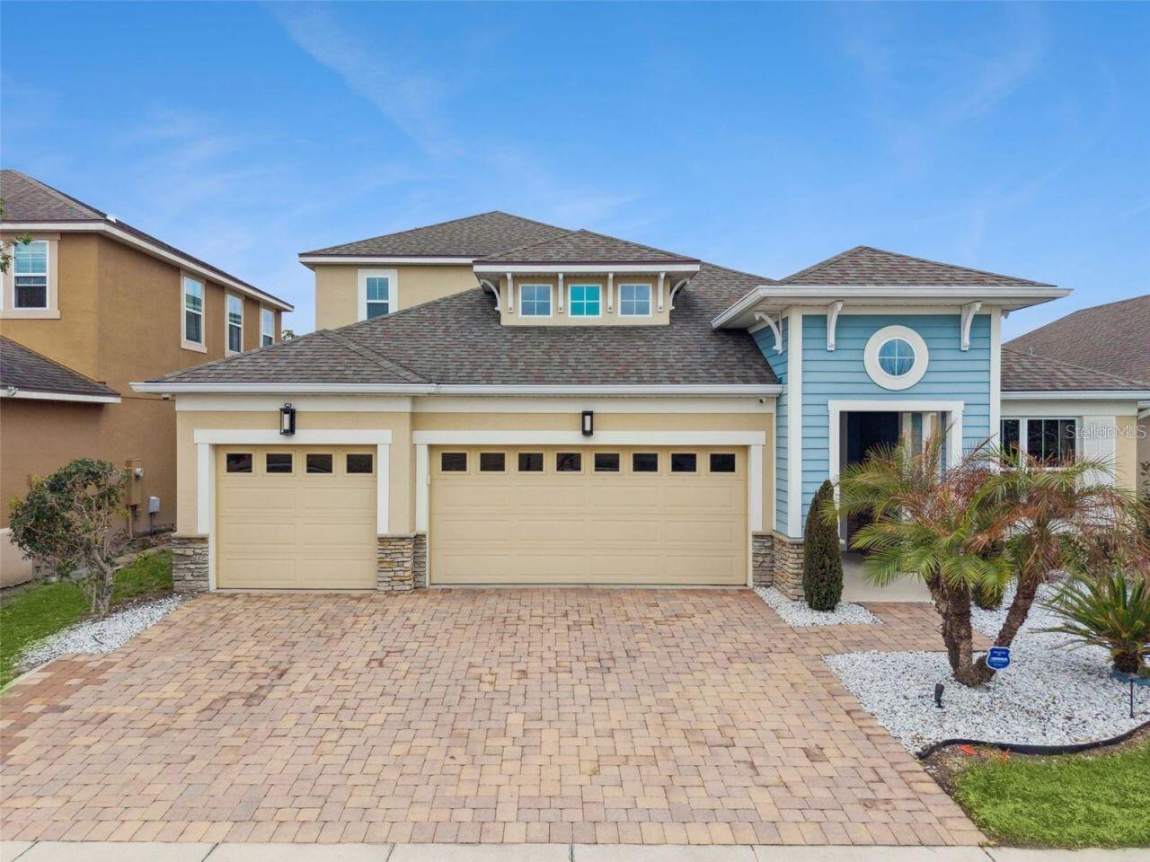 FORMER MODEL HOME!  This stunning home features 4 bedrooms on the main floor, including a guest room with walk-in shower, a dedicated office, and soaring high ceilings. The open layout is filled with natural light and showcases numerous upgrades throughout, including a modern kitchen with quality appliances and ample counter space. Upstairs has a spacious loft plus a full bedroom and full bath. Enjoy a fenced backyard with a hot tub, great for entertaining. Oversized 3-car garage provides ample storage and parking. Nestled in a gated community with a resort-style pool and fitness center. Situated on a 6,534 sq ft lot. Conveniently close to shopping, dining, and entertainment. This one will not last!