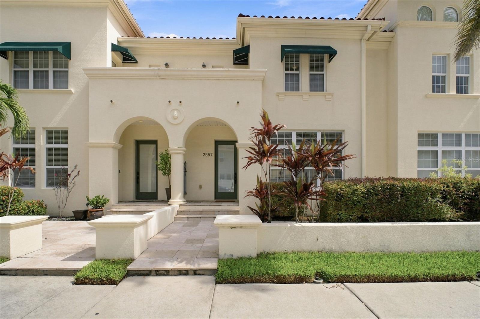 Virtually Staged. Welcome to South Tampa. This well-maintained, mediterranean style townhome offers 3 bedrooms, 2.5 baths, and a bright open floor plan. 
Kitchen has granite countertops, updated refrigerator, range and dishwasher (2025).  Upstairs includes a spacious master suite with double vanity, soaking tub, separate shower and a large closet. This home also features a secondary ensuite, second floor laundry with updated washer and dryer (2025), and a private courtyard. 
Roof replaced in 2023. A/C replaced July 2026. Close proximity to Hyde Park Village, SoHo and MacDill AFB. VA assumable mortgage. 
Agent is Seller's spouse.