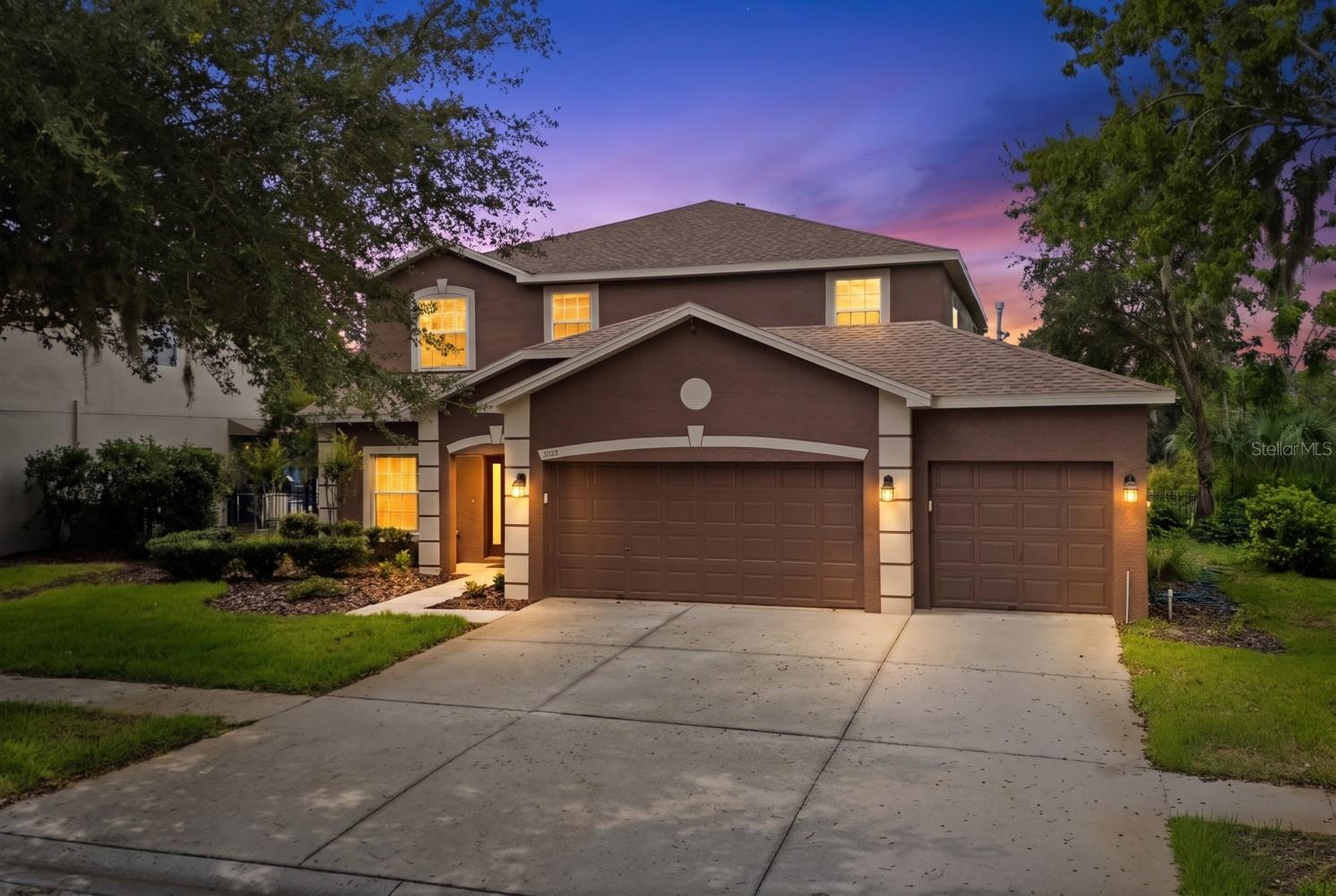Beautiful 5-bedroom plus an office home freshly painted featuring a large conservation lot with peaceful pond views. The oversized primary suite is conveniently located on the first floor, while a dedicated playroom and the remaining bedrooms upstairs are incredibly spacious.
The private office has French doors, and the separate dining room flows into the large kitchen with a pantry, center island, and a breakfast bar.
Relax on the screened lanai overlooking the pond, or enjoy the fenced backyard with black wrought iron fencing and an open patio that's perfect for grilling or soaking up the Florida sunshine. 
Located in the highly sought-after FishHawk community, you'll enjoy resort-style amenities, top-rated schools, daycare, playgrounds, shopping, and restaurants—all just minutes from your doorstep. Roof replaced 2020