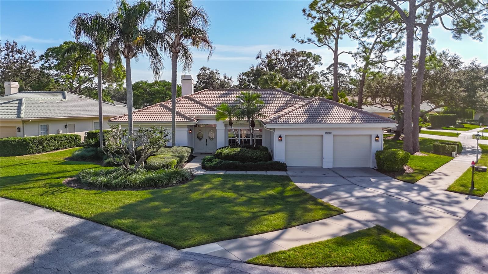 Absolute stunner and an exceptional value. This fully remodeled (2025) 3-bedroom, 2-bath, 2-car garage home in The Meadows offers 2,205 sq. ft. of beautifully updated living space on just under a 1/3 of an acre (0.30-acre) lot. The property features an open, split-bedroom floor plan with 10-foot ceilings and a soaring cathedral ceiling in the great room. The brand-new kitchen includes stainless steel appliances, quartz countertops, new cabinetry, and updated lighting. Both bathrooms have been fully renovated with new tile, faucets, finishes, and fixtures. Additional upgrades include new laminate wood flooring throughout and fresh interior paint. The home offers a large living room with a fireplace, a formal dining room, and a spacious primary suite with an oversized walk-in closet, dual sinks, a large walk-in shower, and a stand-alone soaking tub. A 252 sq. ft. air-conditioned Florida room, a generous utility room with a sink, and an oversized garage provide added versatility and convenience. Enjoy a maintenance-free lifestyle with an HOA that covers landscaping, lawn care, irrigation, power washing, tree trimming, and exterior paint. The property is located in Flood Zone X, meaning flood insurance is not required—an excellent advantage for buyers. The Meadows is a highly sought-after, park-like community featuring extensive amenities, including social activities, miles of nature trails, three golf courses, 15 lighted tennis courts, pickleball and basketball courts, a new Lifestyle and Wellness Center, a Jr. Olympic pool and spa, and protected nature preserves. A professional, 24-hour vehicle-based security patrol provides added peace of mind. Ideally situated just minutes from the University Town Center Mall, boutique shopping and dining, Nathan Benderson Park, downtown Sarasota, and world-class Gulf beaches.