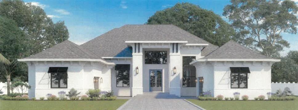 Under Construction. A striking expression of luxury and architectural beauty, the Lancaster by Davila Homes is coming soon to Lot 51E in Bella Collina. Positioned on an oversized 1.2-acre preserve homesite, this exceptional single-story estate captures the essence of elevated Florida living, where timeless architecture, privacy, and effortless indoor-outdoor living come together in extraordinary fashion.

From the moment you arrive, the home makes a lasting impression. A dramatic front elevation, expansive motor court, and split 4-car garage create a commanding estate presence, setting the tone for the remarkable residence within.

Beyond the iron front doors, soaring ceilings, curated finishes, and expansive open living spaces unfold with both grandeur and warmth. Designed to balance everyday comfort with elevated entertaining, the Lancaster offers 4 bedrooms, including a private casita tucked within its own wing, along with a dedicated study and a well-separated split-bedroom layout that creates exceptional privacy for owners and guests alike.

At the heart of the home, a designer kitchen serves as both centerpiece and gathering space, featuring premium Fisher & Paykel appliances, custom cabinetry, an oversized waterfall island, and carefully selected finishes that feel both timeless and current. Every detail has been intentionally curated to create a home that is as inviting as it is impressive.

The primary suite offers a true retreat, with a spa-inspired bath showcasing striking Taj Mahal stone, warm wood cabinetry, designer fixtures, and a freestanding soaking tub designed for quiet moments of relaxation.

Walls of glass draw the eye outdoors to an extraordinary resort-inspired retreat, where covered living spaces flow seamlessly to a private pool, attached pergola, and fully equipped summer kitchen. Overlooking the peaceful preserve, the outdoor experience feels serene, secluded, and perfectly suited for year-round entertaining under the Florida sky.

Set within the gates of Bella Collina, residents enjoy an unparalleled lifestyle centered around a championship golf course, iconic lakefront clubhouse, resort-style amenities, full-service spa, fitness center, and exceptional dining. Developer will defer the $40,000 Sports Membership Deposit at closing.