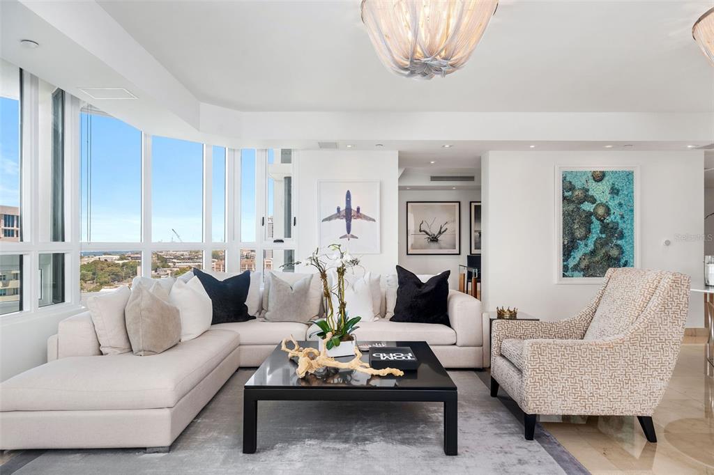Rare opportunity to own an “03” line apartment in the coveted Caribe Plaza within the Paseo Caribe complex.With ocean views during the day and city views at night, you can have it all.Private, keyed elevator access opens directly into your personal lobby.Enjoy unobstructed water views from every room in this refined, 14th floor oasis.Meticulously renovated and upgraded with high-end finishes and furnishings throughout.Three large, ensuite bedrooms with oversized custom closets and rough plumbing to add a 4th full bathroom in the 4th bedroom or office.Oversized, eat-in kitchen with double islands, 3” quartz countertops, oversized refrigerator/freezer and induction cooktop.This trophy property also includes a high-tech A/V system controlled from your phone, 6-zone Nest climate control, Lutron smart lighting, dual tankless water heaters and other energy efficient upgrades to go along with 3 deeded, underground parking spots and a private storage room.

Caribe Plaza is the premier, full-service, luxury building in San Juan. Located between the beach, a 27 acre waterfront park and Condado’s renowned nightlife without the dreaded Condado traffic.The building is completing a multi-year, $5M renovation; including new hurricane proof, soundproof, and energy efficient windows throughout as well as many other upgrades.With amenities like free valet parking, doorman, concierge, 24/7 security, 8th floor pool overlooking the ocean, sauna, full backup generator, water cistern, residents lounge and more, this building has it all…even the gym has water views!