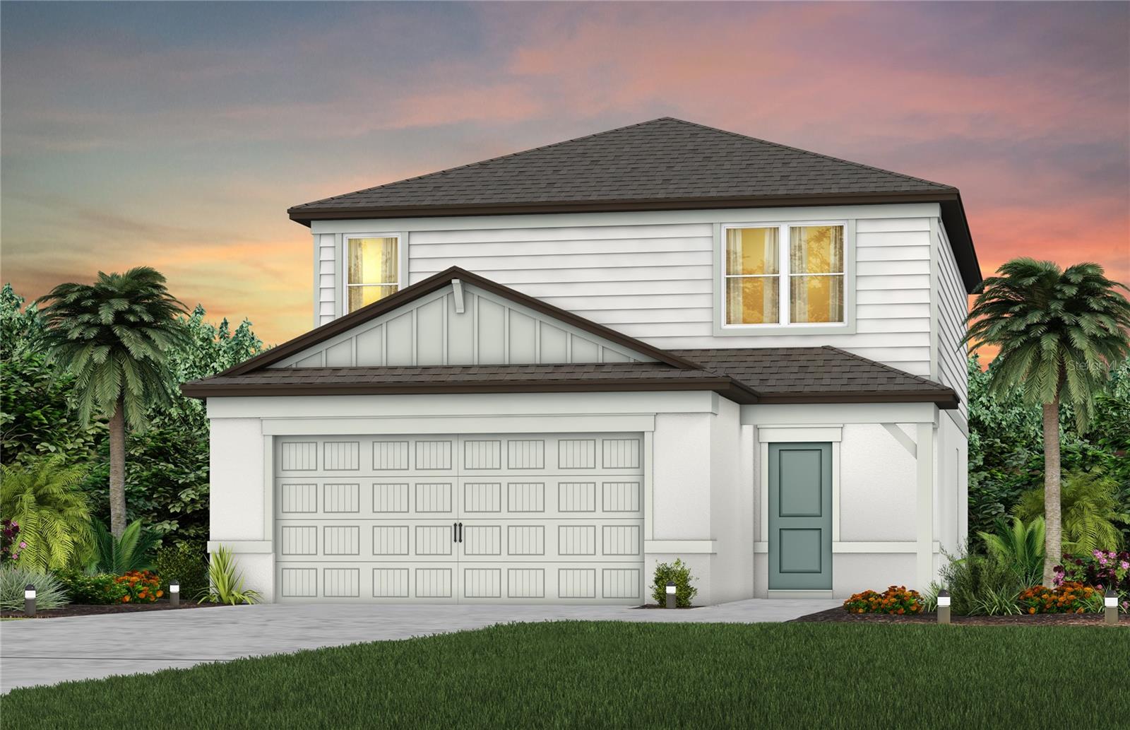 Under Construction. Pulte Homes is now selling new construction homes in Lakeland!  Hawthorne Ranch offers single-family homes with resort-style amenities.  Enjoy easy access to  I-4, SR-60, shopping, dining, medical services, and highly rated schools, all ideally located between Tampa and Orlando.
Featuring the popular Mill Run floor plan, this home has the layout you’ve been looking for. The designer kitchen showcases an island, white cabinets, quartz countertops with a 3"x6" subway tiled backsplash, a large pantry, Whirlpool stainless steel appliances including a dishwasher, microwave, refrigerator and range, and a large single-bowl sink.
The bathrooms have matching white cabinets and quartz countertops and dual sinks and walk in shower with heavy glass door in the Owner's bath. There is luxury vinyl plank flooring in the main living areas, 18”x18” floor tile in the baths, and laundry room and stain-resistant carpet in the bedrooms and loft. 
This home makes great use of space with a 1st-floor bedroom and full bath, versatile loft, convenient 2nd-floor laundry room with Whirlpool washer and dryer, covered lanai, 2-car garage, and extra storage under the stairs. 
Additional upgrades include LED downlights and floor outlet in the gathering room, pendant pre-wiring in the kitchen, cabinet hardware, faux wood blinds, and a Smart Home technology package with a video doorbell. 
Enjoy peace of mind with Pulte’s transferable, 10-year Limited Structural Warranty that covers materials and workmanship in the 1st year, workability of plumbing, electrical, HVAC, and other mechanical systems through the 2nd year, various types of water infiltration and internal leaks through the 5th year, and the structural integrity of the home through the 10th year. Plus, we’re currently offering limited-time incentives and below-market rates!