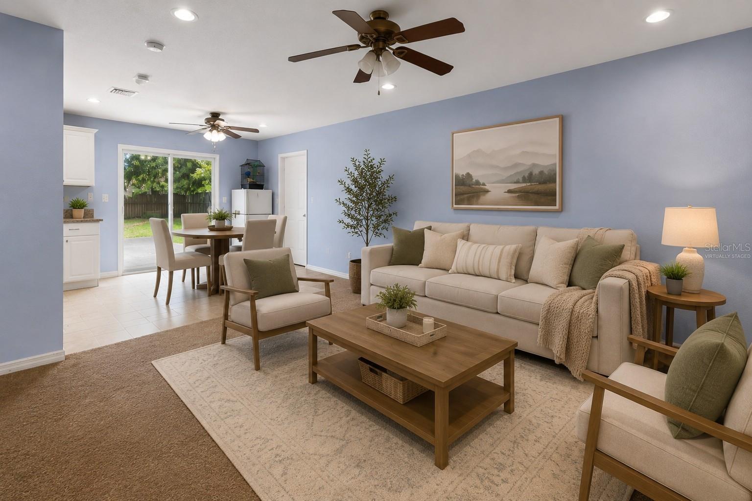 Virtually Staged. Welcome home to a place where your next chapter begins. Nestled on a fully fenced quarter-acre lot with NO HOA, this inviting 3-bedroom home offers the space, flexibility, and value today's first-time homebuyer has been searching for.

Step inside to an open-concept layout where the living, dining, and kitchen areas flow together effortlessly, making everyday living, family gatherings, and entertaining feel easy and comfortable. The spacious kitchen provides generous cabinet and counter space for meal prep, holiday cooking, or enjoying a quiet morning coffee.

Outside, the oversized backyard offers endless possibilities. Whether you envision weekend barbecues, pets enjoying the yard, gardening, outdoor games, or simply relaxing under the Florida sky, there's room to make it your own. And with no HOA restrictions, you'll enjoy the freedom to park your boat, or recreational vehicles right at home.

You'll also appreciate the many major improvements completed in recent years, including the roof, air conditioning system, septic system and drain field, windows, tankless water heater, flooring, and kitchen updates, providing added peace of mind for years to come.

Located less than two miles from historic downtown Groveland, you'll enjoy easy access to Lake David Park, the splash pad, local restaurants, shopping, community events, and everyday conveniences while still enjoying the quiet feel of an established neighborhood.

Whether you're purchasing your very first home, downsizing into something more manageable, or simply looking for an affordable home with a large yard and room to grow, 15246 Sable Ave offers an opportunity that's becoming harder to find in today's market.

Come see why this could be the perfect place to call home.