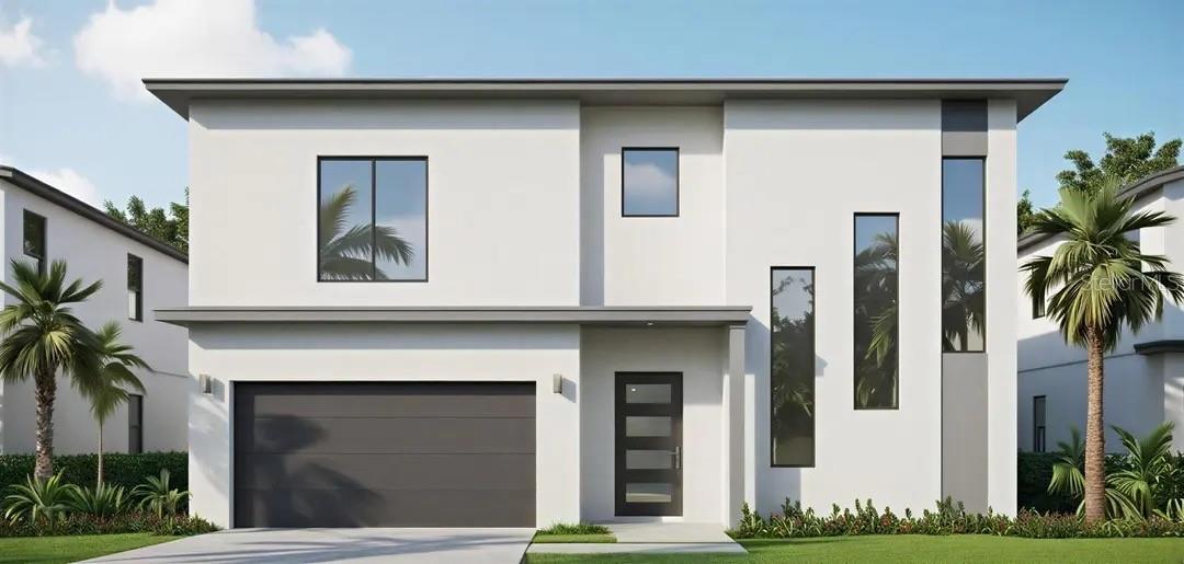 Under Construction. ALL PHOTOS OF THE INTERIOR AND EXTERIOR ATTACHED ARE ONLY REPRESENTATIVE EXAMPLES OF POSSIBLE FIT AND FINISH SELECTIONS FROM THE BUILDER. Welcome to a rare opportunity to secure a striking, under-construction contemporary estate in the coveted Arlington Park neighborhood of Sarasota. Scheduled for completion in late 2026, this architecturally distinctive luxury residence is designed for the most discerning new-construction buyer who values elevated design, cutting-edge finishes, and seamless indoor-outdoor living. Spanning 3,117 square feet, this 4-bedroom, 4-bath & plus (2) 1/2 bath custom home showcases a light-filled open floor plan curated for modern elegance and effortless entertaining. Expansive porcelain tile flooring flows throughout, enhancing the clean, contemporary aesthetic.  At the heart of the home, a show-stopping chef’s kitchen features a premium appliance package, quartz countertops, a dramatic waterfall-edge island, oversized walk-in pantry, and whole-house water purification system — delivering both beauty and performance. The open-concept great room transitions seamlessly to the outdoor living space, creating a true resort-style experience. The main-level primary suite serves as a private retreat, complete with a spa-inspired bath offering dual vanities, a freestanding soaking tub, and an oversized zero-entry shower. Upstairs, three additional ensuite bedrooms each enjoy balcony access overlooking the first floor, providing privacy and architectural interest. Dual laundry rooms on both levels add convenience rarely found even in luxury homes. Step outside to your private outdoor sanctuary — a spacious pool deck with a fully equipped summer kitchen, custom countertops, grill, and beverage center. The heated Gunite saltwater pool and spa, fenced yard, professional irrigation, and curated exterior lighting create a refined yet low-maintenance tropical setting. A two-car garage and thoughtful landscaping complete the home’s polished presentation. Ideally positioned just minutes from downtown Sarasota, world-renowned Siesta Key Beach, the upscale boutiques and dining of St. Armands Circle, Sarasota Memorial Hospital, Sarasota Bradenton International Airport, and the scenic Legacy Trail — this location offers both prestige and convenience. With no HOA restrictions and weekly rental eligibility within city limits, this property also presents exceptional flexibility for luxury buyers seeking a primary residence, second home, or high-end investment opportunity. A one-year builder warranty provides added peace of mind. This is Sarasota luxury reimagined — modern, refined, and built for the future.