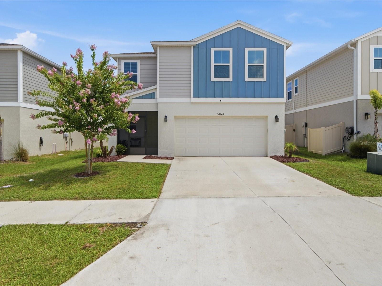 We are pleased to present this beautifully maintained 4-bedroom, 2.1-bath single-family home offering 2,039 square feet of comfortable living space in the Pasadena Point community of Wesley Chapel. This home combines thoughtful upgrades, functional living areas, and exceptional value.
The spacious floor plan features an upstairs bonus room, perfect for a home office, media room, playroom, or guest retreat. The primary suite offers dual walk-in closets and a beautifully upgraded en-suite bathroom featuring imported Italian porcelain tile in the shower with dual shower heads for a luxurious touch.
The kitchen has been enhanced with elegant quartz countertops and a marble backsplash, Additional upgrades include; water softener system, reverse osmosis water filtration, sprinkler system, and screened front porch. The sellers also removed the pass-through vents above the bedroom doors and installed dedicated ductwork in each bedroom, improving comfort and airflow throughout the home.
Conveniently located near shopping, dining, schools, and major roadways, this move-in-ready home offers the perfect blend of comfort, quality, and more-a fantastic place to call home.