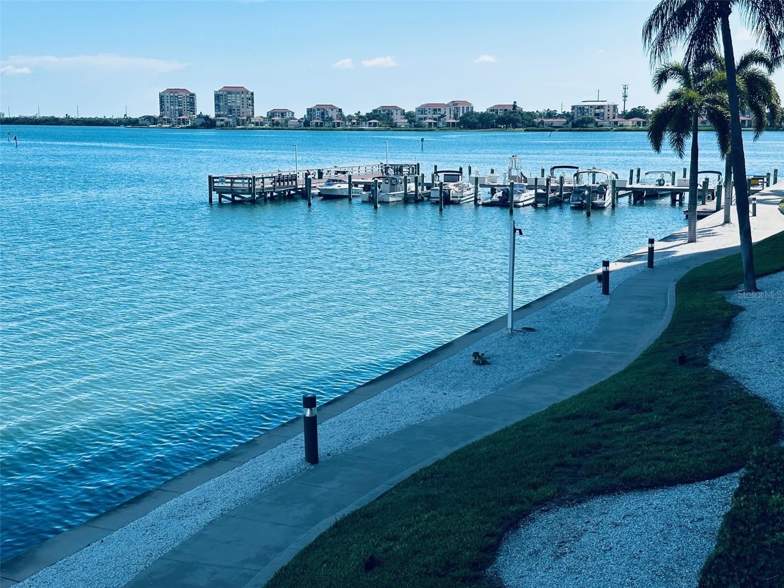 Welcome to your dreamy modern coastal retreat with breathtaking open water views. Watch dolphins play and enjoy both stunning sunrises and magical sunsets from the comfort of your own home. This beautifully updated 2-bedroom, 2-bath, 1,700 sq ft condominium offers a spacious open-concept split floor plan with expansive vistas of shimmering open water from almost every room. The heart of this residence is the chef's kitchen, designed for both form and function, featuring sleek modern cabinetry, top-of-the-line finishes, and a custom breakfast booth with hidden shoe storage for clever convenience. Entertain in style at the stunning quartz dining island with a dramatic waterfall edge, complemented by elegant built-in cabinetry that enhances both storage and aesthetics. Live the resort lifestyle with access to exceptional community amenities including a sparkling pool, rejuvenating spa, tennis courts, shuffleboard, a fitness center, fishing pier, and vibrant game rooms. Ideally located just minutes from the sugar sands and turquoise waters of the Gulf beaches, and only a short drive to downtown St. Petersburg's thriving dining, arts, and cultural scene-this is Florida living at its finest. Partial Owner financing available. Come experience the perfect blend of sophistication and serenity in your own private waterfront oasis.