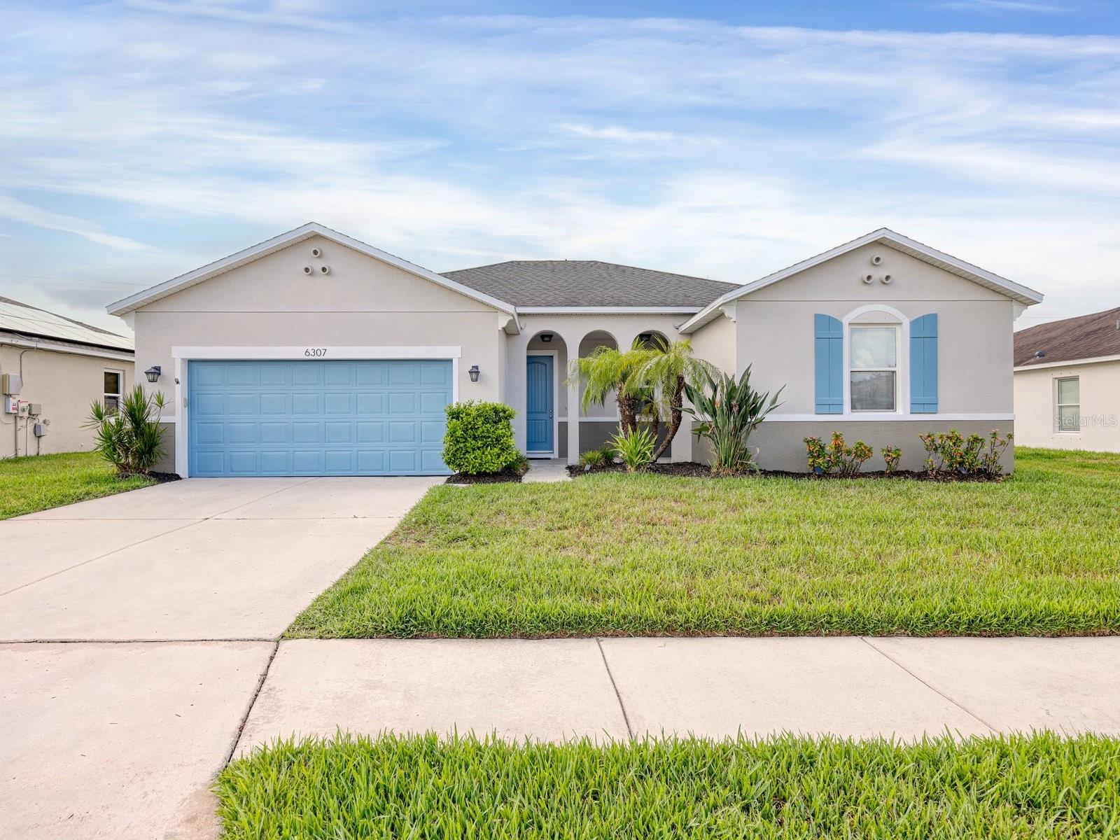 Welcome to this newer 2013 home with Solar Panels featuring a 3 bedroom 2 bath split plan with a generous 1800+ sf of living area. This light and bright residence features an open-concept floor plan that seamlessly blends comfortable living and entertaining.  Upon entering the home you’ll immediately notice that tile flows throughout the home along with the higher ceilings that come with a newer built home. 
The kitchen is able the heart of the home in this open floor plan with raised wood cabinetry, stainless steel appliances, a pantry, breakfast nook and island with bar seating—perfect for casual dining or gathering with family and friends.  You can even spread out spread out to the outdoor screened lanai conveniently located off the kitchen dining area. Later, when you’re ready to retire, the split-bedroom layout provides privacy with a generous 12x17 ft primary suite, while the additional bedrooms offer flexibility for guests, a home office, or hobbies Got pets? You'll be thrilled to discover the solid panel & privacy-fenced backyard, providing a secure space for four-legged family members to run and play while offering additional privacy for outdoor enjoyment and entertaining. Added peace of mind comes with hurricane shutters, while 2022 seller-owned solar panels (which will be paid off at closing) provide energy efficiency along with significant savings on utility costs. For buyers dreaming of adding a private pool in the future, the solar system help will offset additional electricity costs associated with pool equipment and operation.
Ideally situated just minutes from shopping, dining, schools, medical facilities, and the area's world-famous Gulf beaches, this home offers the perfect combination of comfort, convenience, and Florida lifestyle living.