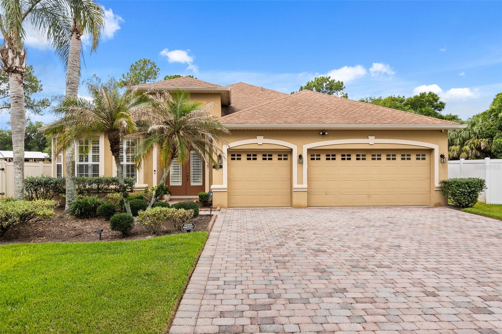 Located in the highly desirable Kays Landing gated community in Seminole County, this spacious 5-bedroom, 3-bath home offers over 2,500 square feet of thoughtfully designed living space on an oversized lot. Known for its highly regarded schools, family-friendly atmosphere, and exceptional convenience, Seminole County continues to be one of Central Florida’s most sought-after places to live.

The open-concept floor plan features multiple living and dining areas, a large kitchen overlooking the family room, and a flexible layout ideal for entertaining, working from home, or multi-generational living. The spacious primary suite provides a private retreat with ample room and a well-appointed bath.

For added peace of mind, both the roof and HVAC system were fully replaced in 2021, offering years of dependable performance and helping reduce future maintenance concerns.

Step outside to enjoy your own private backyard oasis featuring a beautiful screened-in heated pool, perfect for year-round enjoyment. The expansive oversized lot offers plenty of space for outdoor activities, gardening, pets, or future enhancements.

One of the home’s standout features is the oversized driveway, providing abundant parking for family and guests while also offering additional space for recreation and play.

Residents of Kays Landing enjoy the security and appeal of a gated community while being just minutes from excellent shopping, dining, entertainment, and the thriving Lake Mary business corridor. Historic Downtown Sanford, Seminole Towne Center, and numerous restaurants and retail destinations are all conveniently nearby. The community’s location also provides easy access to major highways for commuting throughout Central Florida.

Travel is exceptionally convenient, with Orlando Sanford International Airport approximately 15 minutes away and Orlando International Airport (MCO) about 40–45 minutes away. Walt Disney World and other major Orlando attractions can typically be reached in approximately 50–60 minutes, making this an ideal location for both residents and frequent travelers.

Move-in ready and ideally positioned in one of Sanford’s premier neighborhoods, this home presents a rare opportunity to enjoy space, comfort, convenience, and the best of Central Florida living.