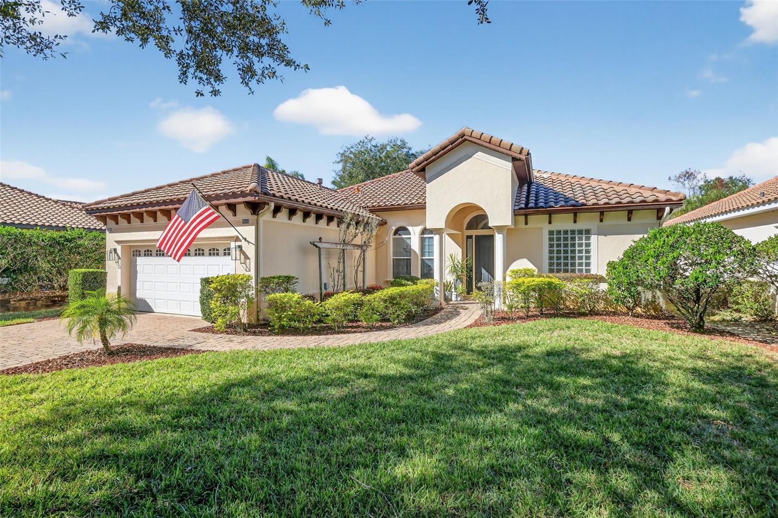 Experience golf and resort living at its finest in the exclusive gated neighborhood of Las Colinas, nestled within the prestigious Mission Resort + Club community. This stunning Spanish Mediterranean-style home boasts a tile roof and is situated on a spacious .44-acre lot, offering unparalleled privacy with no rear neighbors. Backing up to the Las Colinas 3rd tee box and conservation land, you'll enjoy peaceful views and a serene setting. Inside, the home features 3 bedrooms, 2 bathrooms, and an open, inviting layout. Recent updates include fresh interior paint, new carpeting, updated light fixtures, and fans The A/C system was updated in 2023, and the kitchen appliances (range,
dishwasher, and microwave) were replaced in 2020. Plus, the home is equipped with gas cooking, heating, and a water heater, while the dryer offers both gas and electric options. Ownership comes with the privilege of membership to the Mission Resort + Club, where you'll have access to world-class amenities. Either a Social or Golf Membership is required. On-site, enjoy two 18-hole championship golf courses, a community pool, tennis, pickleball, a fitness center, playground, marina, four restaurants, and a premier spa. Lawn maintenance is provided, allowing you to focus on relaxation and leisure. This beautiful home  puts you about 10 minutes from area shops &
restaurants, with historic lakeside towns like Mt Dora, Tavares, and Leesburg just 20 minutes away. Downtown Orlando, the airport, and all the theme parks are about 45 mins from your front door, and you can be at the beach in less than 90 minutes. This is more than just a home? It's a lifestyle. Enjoy luxury living in a golf resort community at its best!