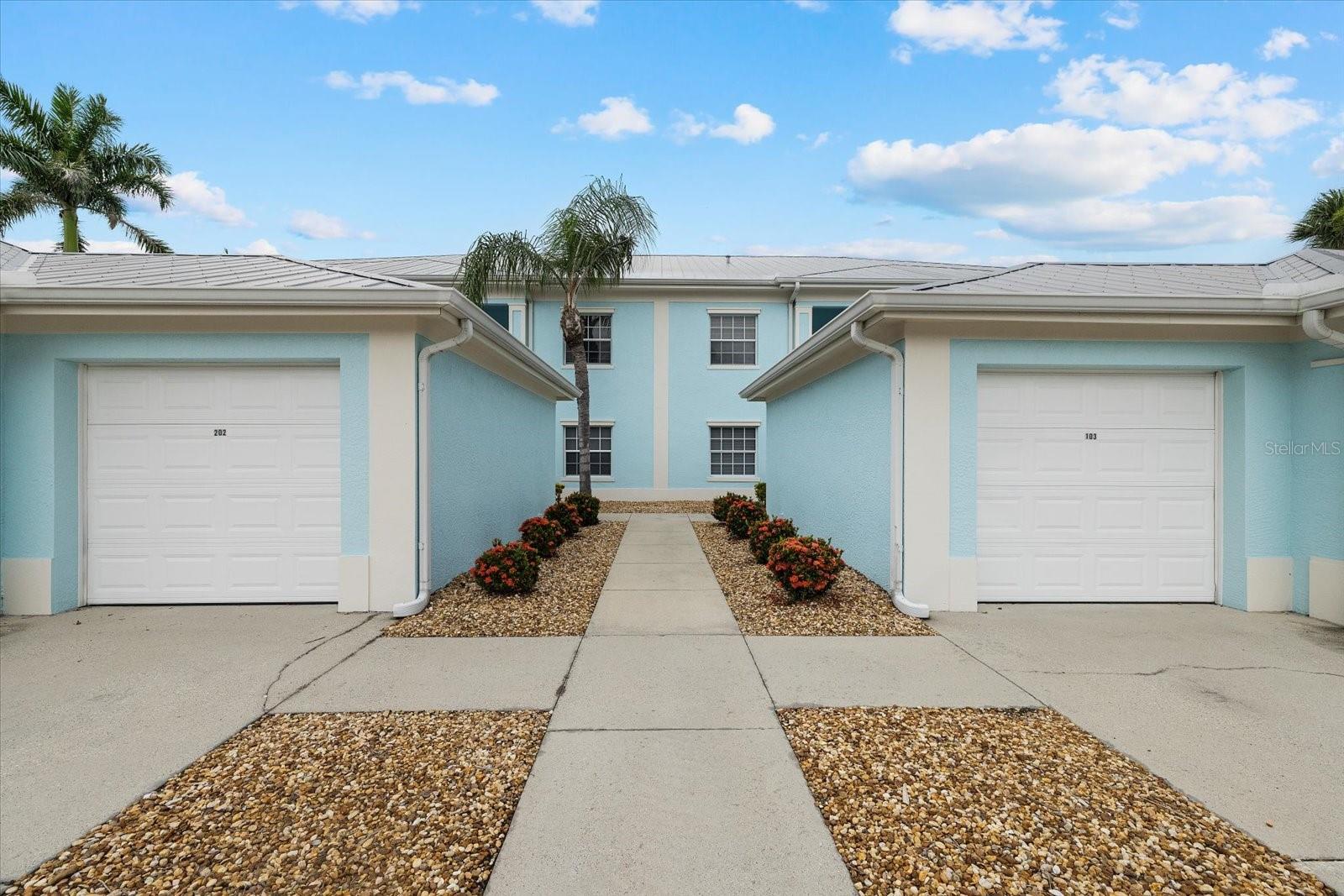 Location, Location, Location!! This condo is a first floor, end unit with extra window in the bonus room, has full tranquil water views from the lanai and master bedroom of the lake with cascading water fountain. The condo is just steps to the community clubhouse with pool and the mailboxes. Besides the wonderful location, the condo is a two bedroom, 2 bath with a bonus room that is versatile for a den, office or a hobby studio. The living and dinette area has a tray ceiling, ceiling fan and access to the lanai by way of a double slider. The kitchen has extended upper cabinets, double door pantry breakfast bar, spacious workspace. Perfect for preparing family meals or for entertaining. The large master bedroom with ensuite bath has a walk-in closet, a single closet and a linen closet. The ensuite bath has a single sink vanity and a separate room for commode and a walk-in shower with glass door. The split floor plan offers a second bedroom and guest bath. The guest bath has a single sink vanity and a tub/shower combination. The condo has an inside utility closet with stackable washer and dryer. The condo has beautiful views from the tiled and screened lanai while you enjoy your morning coffee, relaxing with a good book or afternoon wine and cheese. The unit has a detached single car garage and a separate outside utility closet. Thei wonderful condo is in the gate community of The Colony at Sabal Trace offering a clubhouse with fitness room, meeting and social area, a kitchenette, library, pool and ping pong tables and a heated swimming pool with ample sun decking and seating. All of this located close to shopping, restaurants, golf courses, spring baseball facilities, local beaches, world class fishing and area attractions.