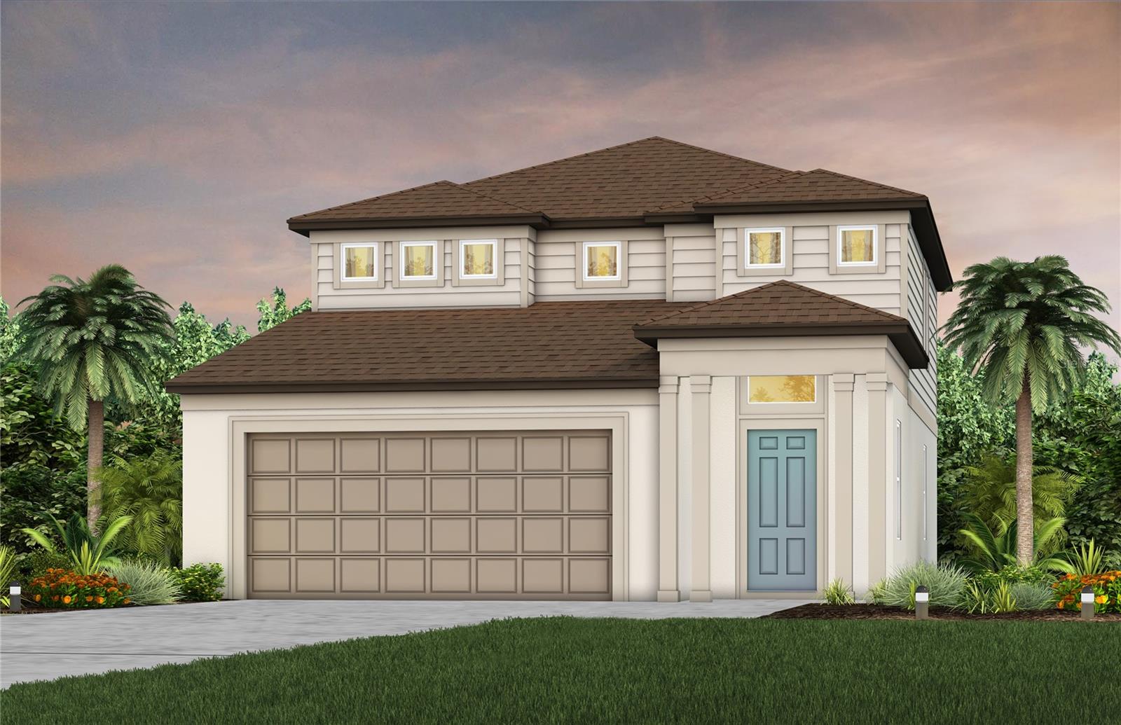 Under Construction. Pulte Homes is selling new construction home at Longmeadow at North River Ranch, ideally located in Parrish, FL.  Enjoy endless amenities including a clubhouse, resort-style pool, beautiful walking trails, and a fitness center. Plus, relish in the ease of reaching Downtown Tampa, St. Petersburg, and Sarasota.
The Pinecrest is designed with flexibility in mind, offering open living spaces and a versatile loft that’s perfect for relaxing or entertaining. Its thoughtful design adapts easily to your lifestyle.  The stylish kitchen showcases a large center island with sink, white cabinets, quartz countertops with 3”x6” subway tiled backsplash, a spacious pantry, and Whirlpool stainless steel appliances including a dishwasher, microwave, refrigerator and range. 
The bathrooms have matching white cabinets and quartz countertops and a walk-in shower, private commode, and dual sinks in the Owner's bath. There is luxury vinyl plank flooring in the main living areas, 18”x18” tile flooring in the baths and laundry room, and stain-resistant carpet in the bedrooms and loft.
This home makes great use of space with an upgraded 5th bedroom and full bath on the first floor, spacious loft, convenient laundry room with Whirlpool washer and dryer, a 2-car garage and a covered lanai. 
Additional upgrades and features include iron balusters with oak handrail, faux wood house blinds, whole cabinet hardware, rear landscape buffer and a Smart Home technology package with a video doorbell. 
Enjoy peace of mind with Pulte’s transferable, 10-year Limited Structural Warranty that covers materials and workmanship in the 1st year, workability of plumbing, electrical, HVAC, and other mechanical systems through the 2nd year, various types of water infiltration and internal leaks through the 5th year, and the structural integrity of the home through the 10th year. Plus, we’re currently offering limited-time incentives and below-market rates!
