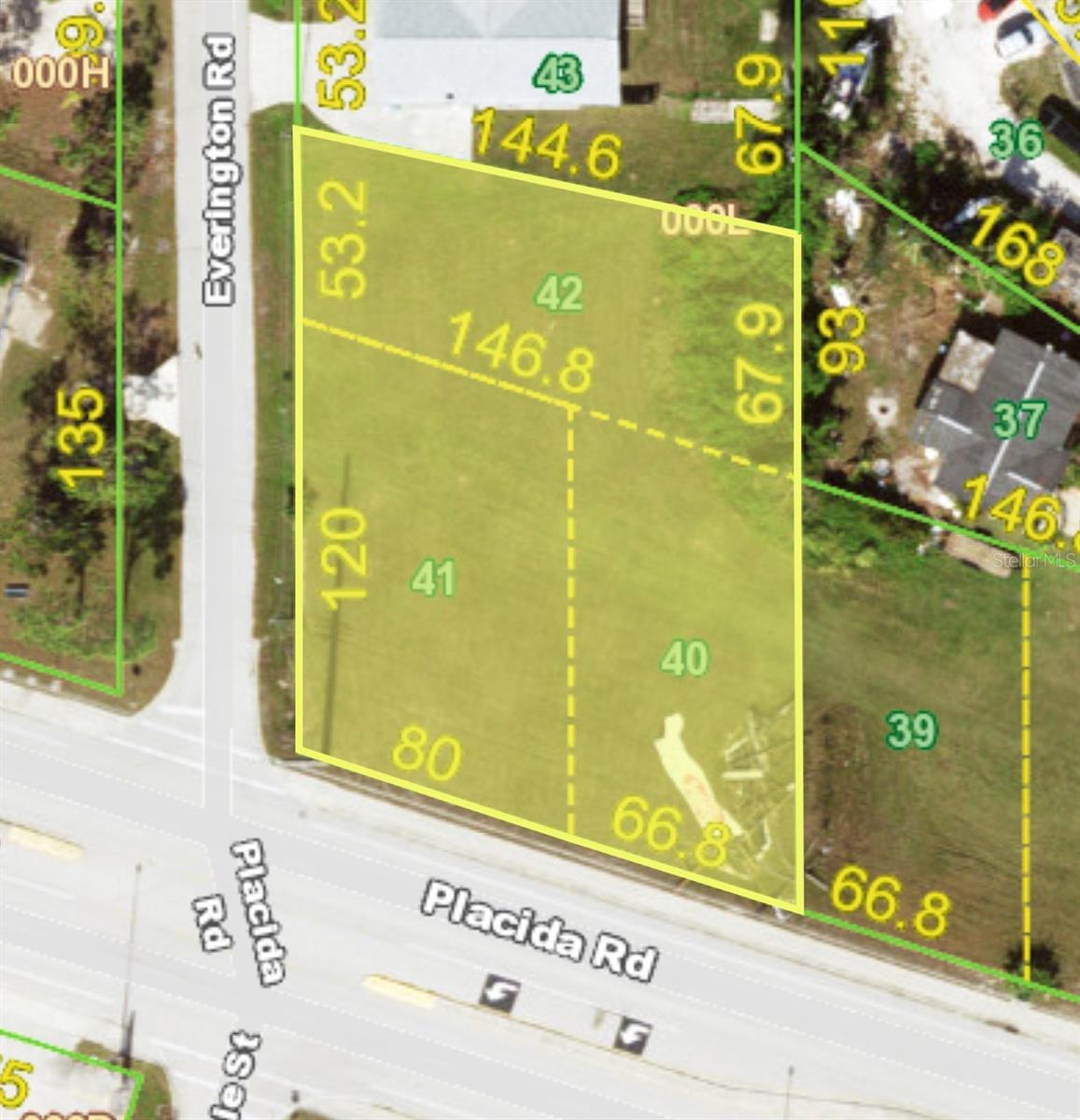 SELLER MOTIVATED prime commercial development opportunity with exceptional visibility and frontage in a high-traffic Englewood corridor. This offering includes five contiguous lots across two parcels (Charlotte County Tax ID number 412021202019 & 412021202020), totaling approximately one acre with an impressive 294 feet of road frontage.

Lots 38, 39, 40, and 41 are zoned Commercial General (CG), allowing for a wide variety of commercial uses, while Lot 42 is zoned Residential Single-Family (RSF-5), offering added flexibility for future development. The property is strategically located on a main thoroughfare providing direct access toward Placida and Boca Grande, adjacent to Rotonda West, and just minutes from Winchester Boulevard.

This highly visible site offers excellent exposure, easy access, and strong traffic counts—ideal for retail, office, service, or mixed-use development. A survey completed in August 2025 is available upon request. Billboard does not convey; seller retains an easement for billboard maintenance.