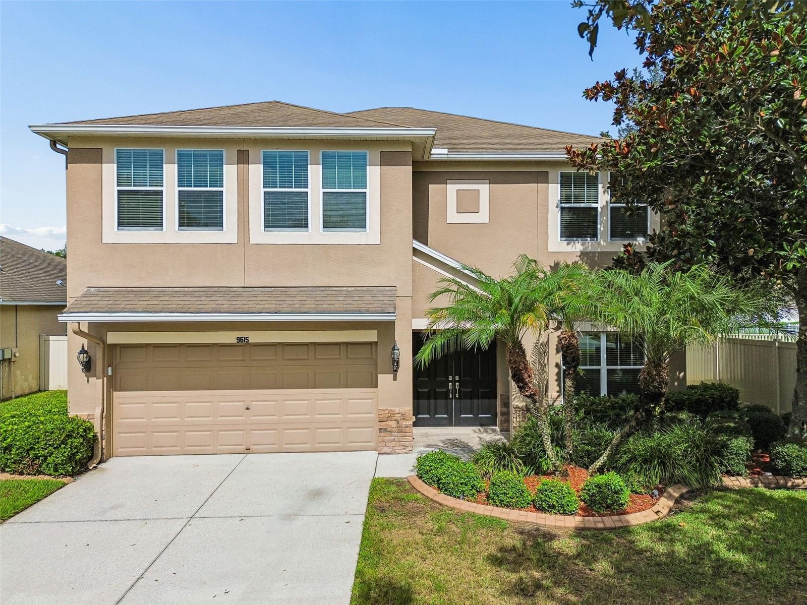 Welcome to this well-maintained M/I Homes Moonlight model located on a quiet cul-de-sac in the desirable Asbel Estates community. This 4-bedroom, 2.5-bathroom home with a large upstairs loft sits on a premium pond and conservation lot, offering beautiful views and added privacy. The exterior features a manicured lawn, extended driveway, and spacious backyard with a covered lanai and vinyl fencing. Recent updates include new interior paint and brand-new upstairs carpet (July 2026), allowing the next owner to move right in. Additional upgrades include granite countertops, stainless steel appliances, 42-inch cabinets, a center island, raised bathroom vanities, a utility sink, laundry room cabinets, water softener plumbing, a newer A/C (2022), dishwasher (2025), and washer and dryer (2020). Inside, you'll find a formal living room that also works well as a home office or flex space, a large storage closet under the stairs, and an open family room with sliding glass doors overlooking the backyard. The first floor features no carpet. The kitchen offers plenty of cabinet space, a pantry, corner Lazy Susan, and a large island that opens to the family room. A half bath is conveniently located downstairs for guests. All four bedrooms are located upstairs, including the spacious primary suite with a walk-in closet, dual-sink vanity, soaking tub, separate shower, and private water closet. The three secondary bedrooms are generously sized, and two include custom closet shelving. The upstairs loft provides additional living space for a media room, playroom, or home office. Asbel Estates offers NO CDD fees, a low HOA, and community amenities including a playground, basketball courts, and a volleyball court. Conveniently located in the rapidly growing Land O' Lakes area, this home is zoned for A-rated schools and is just minutes from Publix, parks, and everyday conveniences. Enjoy quick access to the Veterans Expressway (10 minutes) and Tampa International Airport (35 minutes), making commuting throughout the Tampa Bay area simple. Schedule your private showing today!