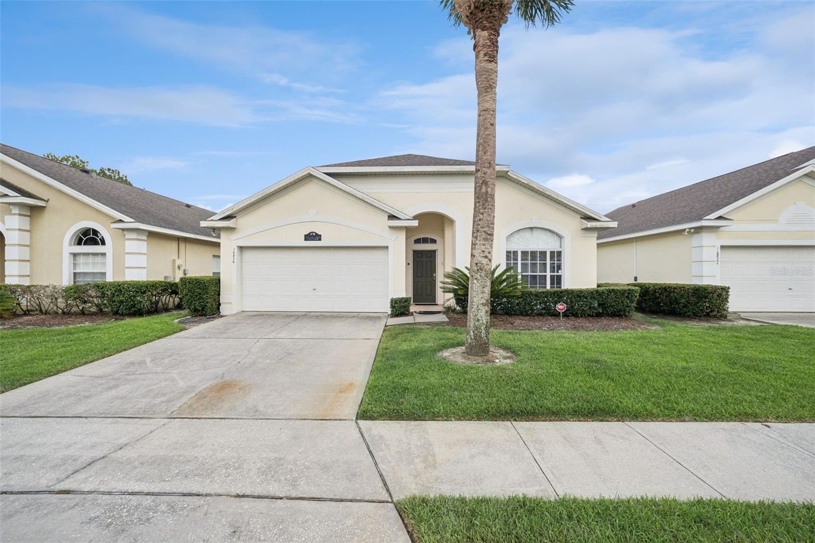 Welcome to this beautifully maintained 4-bedroom, 3.5-bath pool home in the highly sought-after Glenbrook community, where flexibility, comfort, and location come together. Whether you're searching for a primary residence, vacation home, or income-producing property, this fully furnished home offers an exceptional opportunity to enjoy the best of Florida living. Featuring 1,951 square feet of living space, the thoughtfully designed floor plan includes two spacious primary suites, making it ideal for multi-generational living, visiting guests, or accommodating vacation renters. Inside, you'll find tile and laminate flooring throughout, along with charming butcher block countertops that add warmth and character to the kitchen. Step outside to your private screened pool overlooking a peaceful pond view, creating the perfect place to unwind, entertain, or enjoy Florida's beautiful weather year-round. The tranquil setting offers a relaxing backdrop for morning coffee, family gatherings, or evenings by the pool. This home has been thoughtfully updated with a new roof in 2022 and a new AC system in 2025, providing peace of mind for years to come. Being sold fully furnished, it is move-in ready and can seamlessly transition into a primary residence, vacation retreat, or continued short-term rental operation. Zoned for short-term rentals and located just minutes from Disney, world-famous attractions, shopping, dining, golf, and major highways, the property offers incredible versatility for a variety of lifestyles and goals. With a strong short-term rental history, two primary suites, a private pool, pond views, and an unbeatable location, this Glenbrook gem is a rare opportunity to own a home that can truly serve as your Florida getaway, full-time residence, or both. *Aerial photo property lines are an estimate and to be verified by buyer.