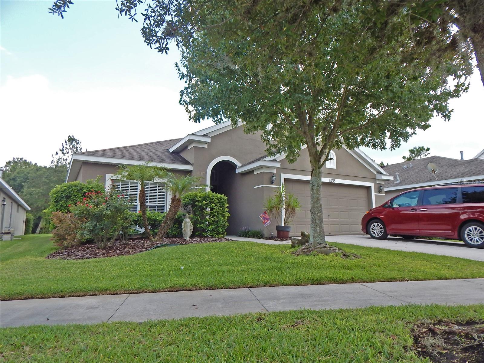 Great 4 bedroom home in Fishhawk Ranch, one of Tampa's premier master planned communities. NEW ROOF - 2023. This home features a large split bedroom floor plan, an open kitchen with eating area, stainless steel appliances, breakfast bar and granite counter tops, a large screen lanai, custom paved exterior patio, inside laundry, and much much more. Home is located on a conservation lot with no rear neighbors and a large yard.  Fishhawk features top area schools, tennis, comm pools, parks, walking trails, etc. Rental price includes lawn care.