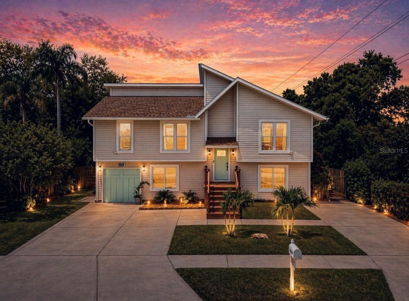 MULTIGENERATIONAL LIVING • 5 BEDROOMS • INCOME POTENTIAL... Why choose just one when this Sarasota home offers all three? Welcome to 8096 Glenbrooke Ln, a rare fully renovated property designed for today's flexible lifestyles. Whether you're looking for multigenerational living, private guest accommodations, space for adult children, a home-based business setup, or potential rental income, this unique 5-bedroom, 3-bath home delivers options that are hard to find. Situated on one of the largest lots in Glenbrooke, the property functions as either one spacious residence or two completely independent living spaces. Separate entrances, dedicated laundry areas, abundant storage, and an interior dividing door create the perfect balance of togetherness and privacy. The upper level features vaulted ceilings, abundant natural light, an inviting living area with an electric fireplace, spacious dining room, private balcony, and a beautifully appointed kitchen with rich cherry cabinetry, granite countertops, stainless steel appliances, and generous workspace. The primary suite is joined by two additional bedrooms and two full baths. Downstairs offers a fully independent living space complete with two bedrooms, one bath, full-size laundry, and a stunning updated kitchen featuring soft-close shaker cabinetry, quartz countertops, stainless steel appliances, and a walk-in pantry. Major improvements provide peace of mind for years to come, including hurricane-impact windows, newer HVAC with UV purification lights (2017), a new roof with a transferable 50-year warranty (2022), and extensive exterior upgrades completed in 2023, including stucco, vinyl siding, PVC trim, fascia, and soffits. Step outside to your own tropical retreat where mango, banana, and avocado trees surround a fenced backyard with room for a future pool and two convenient storage sheds. Residents enjoy the benefits of Glenbrooke's incredibly low HOA of just $300 per year and no CDD fees, all while being minutes from UTC, downtown Sarasota, SRQ Airport, I-75, world-class shopping, dining, and the Gulf Coast's award-winning beaches. BONUS OPPORTUNITY: Qualified veterans may be eligible to assume the seller's exceptionally low 2.25% interest rate mortgage, creating a potentially significant monthly savings opportunity.