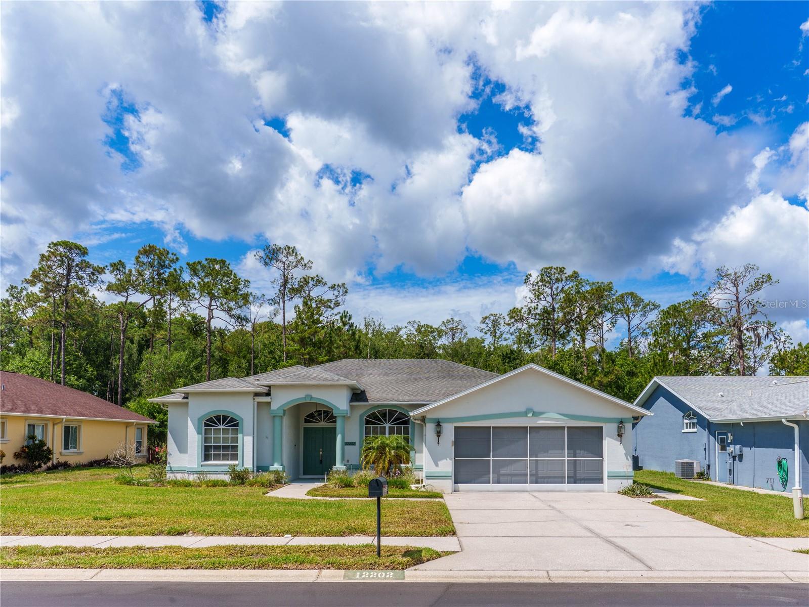 TRANQUIL CONSERVATION AND WATER VIEWS PLUS POOL AND SPA await you at your new home located in the  neighborhood of Rosewood at River Ridge.  Great location near top rated schools, the new Moffit Center, and close proximity to the Suncoast Pkwy. With easy access to all that Tampa Bay Area has to offer.  Double door entry brings you into the foyer where you have an unobstructed view of the sparkling pool and peaceful woods.  You’ll fall in love with the home’s open, inviting floor plan with living room, formal dining room, eat-in kitchen, 3 bedrooms, 2 full baths, inside laundry, and 2-car garage.  Architectural enhancements include crown molding, crescent windows, plant shelves, and high ceilings.  Meal prep will be a breeze in your spacious, functional kitchen complete with breakfast area overlooking the pool, breakfast bar, solid surface range, refrigerator, microwave, dishwasher, disposal, generous cabinets and, of course, a pantry.  Split bedroom plan has the primary bedroom on the left side of the home.  It features two walk-in closets, sliders to the lanai, and a spacious en-suite bath with two separate comfort height vanities, shower with floor to ceiling tile, and large garden tub.  Both secondary bedrooms have walk-in closets.  An enormous linen closet separates the two bedrooms.  The 2nd bath provides access to the lanai and serves both secondary bedrooms.  The laundry room includes washer, dryer, large sink, and a second refrigerator.  Fully appointed garage complete with workbench, generous shelving, auto-opener, Rain Bird irrigation controls, and fully screened for ventilation.  And there’s more …. the home comes with a generator.  Whether you’re entertaining or simply relaxing at home, the lanai provides covered seating and room for your grill. Roof 2016.  HVAC 2010.  You’ll find everything you need nearby – restaurants, shopping, medical, beaches, and an easy commute to Tampa International Airport.  This move-in ready home offers privacy, great location, and Florida living at its best.  Call for your private showing today!