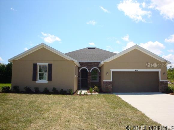 All that is missing is you! KB Home Presents Their OpenOpen Series 2258 plan features 3 bedrooms, 2 baths, den with double French doors, flex space and great room. This split plan boasts 9' ceilings throughout, recessed lighting, and tile in all rooms except bedrooms. Kitchen dÃ©cor professionally selected by our studio consultants with 42" cabinets with crown molding, granite countertops, and stainless steel appliances. Impressive master suite with large walk in closet, master bath with separate tub and shower, and double sinks. Home is located on cul de sac with private rear yard for those backyard barbeques. Exterior of the home includes full irrigation, landscaping, and 10x20 covered patio just off the great room. Don't miss the opportunity to own this ENERGY STAR CERTIFIED home! All homes come with a 1-2-10 Year Warranty. Builder contribution towards closing costs with preferred lender. The Sugar Mill Gardens community allows easy access to beach, dining, and shopping. Home under construction - to be completed April 2014. ;Water: City