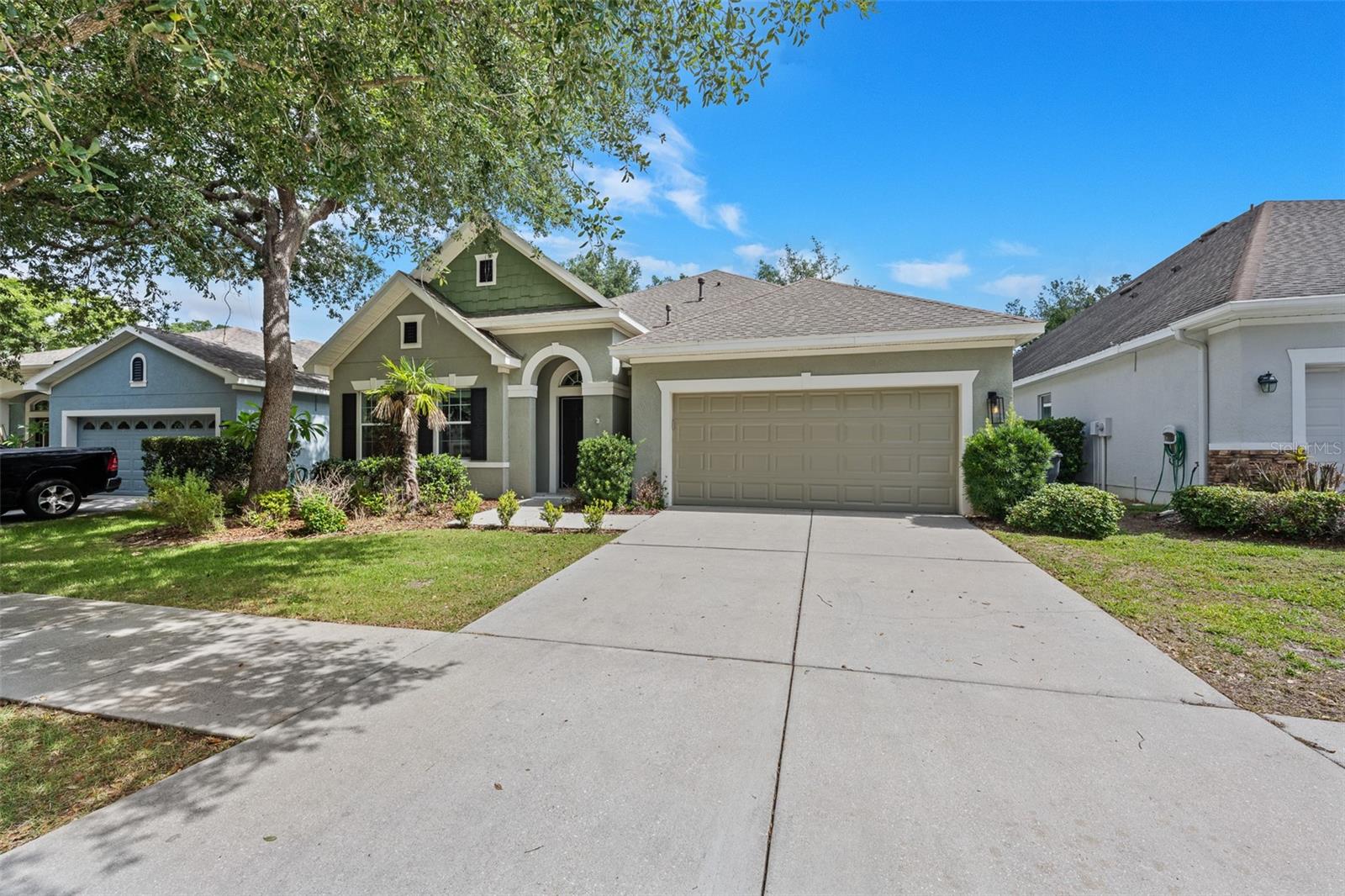 Welcome to this beautiful four-bedroom, three-bath home located in the highly sought-after FishHawk Ranch community. Featuring an open-concept floor plan and luxury vinyl plank flooring throughout the first floor, this home offers both style and functionality. Enjoy added peace of mind with a brand new roof and brand new HVAC system, providing exceptional value and long-term efficiency. A formal dining room welcomes you at the entrance, while the spacious kitchen showcases custom cabinetry, a designer backsplash, a center island, stainless steel appliances, a gas range and a bright breakfast nook. The oversized living room serves as the heart of the home for entertaining or relaxation, highlighted by a decorative LED fireplace and seamless access to the screened lanai through sliding glass doors. The private owner's suite features a spa-inspired bath with a deep soaking tub, glass-enclosed walk-in shower, dual granite vanities and an expansive walk-in closet. Three additional bedrooms and a full bath are conveniently located on the main floor for guests or even a growing family. Upstairs, you'll find a versatile loft with plush carpeting, its own HVAC system and a full bath, making it ideal as a bonus room, guest suite, home office or potential fifth bedroom. Additional features include a mudroom/laundry room, an attached two-car garage and low HOA fees. Enjoy all that FishHawk Ranch has to offer, including top-rated schools, parks, trails, pools and resort-style amenities, while being a short drive from downtown Tampa and Tampa International Airport.