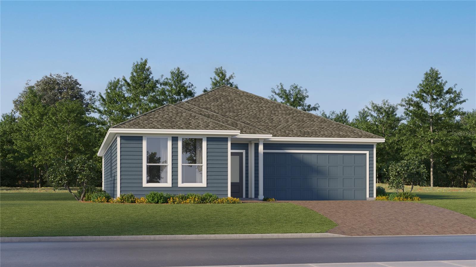 Under Construction. This elegant Walsh II provides single-story living with a seamless open layout, perfect for modern lifestyles. Two secondary bedrooms and a quiet study frame the hallway near the front of the home, leading to an inviting open-concept floorplan shared between the kitchen, dining room and family room. A nearby covered patio encourages simple indoor-outdoor living, while the owner’s suite is nestled into a private rear corner with a full bathroom and walk-in closet. A spacious two-car garage completes the home. Each home comes with Lennar’s Everything’s Included® promise, which includes new appliances as well as quartz countertops, blinds, and more in the price of your home. Sanctuary at Wellness Ridge is one of the most modern and anticipated new communities. R19 insulation is used to provide a quiet, comfortable and highly energy efficient home. LP Siding provides durability and impact resistance for your beautiful Florida home. Nestled in the heart of Clermont, FL, Sanctuary at Wellness Ridge is an exclusive 55+ master-planned community designed for those who prioritize a luxurious, health-focused lifestyle.  The state-of-the-art clubhouse is the vibrant heart of the community, where residents gather for events and activities. It features a fitness center and a golf simulator for year-round enjoyment. Sanctuary at Wellness Amenities include: clubhouse, resort style pool, fitness center, and walking trails. There are sports courts (basketball, pickleball, bocce ball), The sport courts will also feature chipping, a putting green and shuffleboard. Enjoy a fun & healthy lifestyle at Sanctuary at Wellness Ridge!