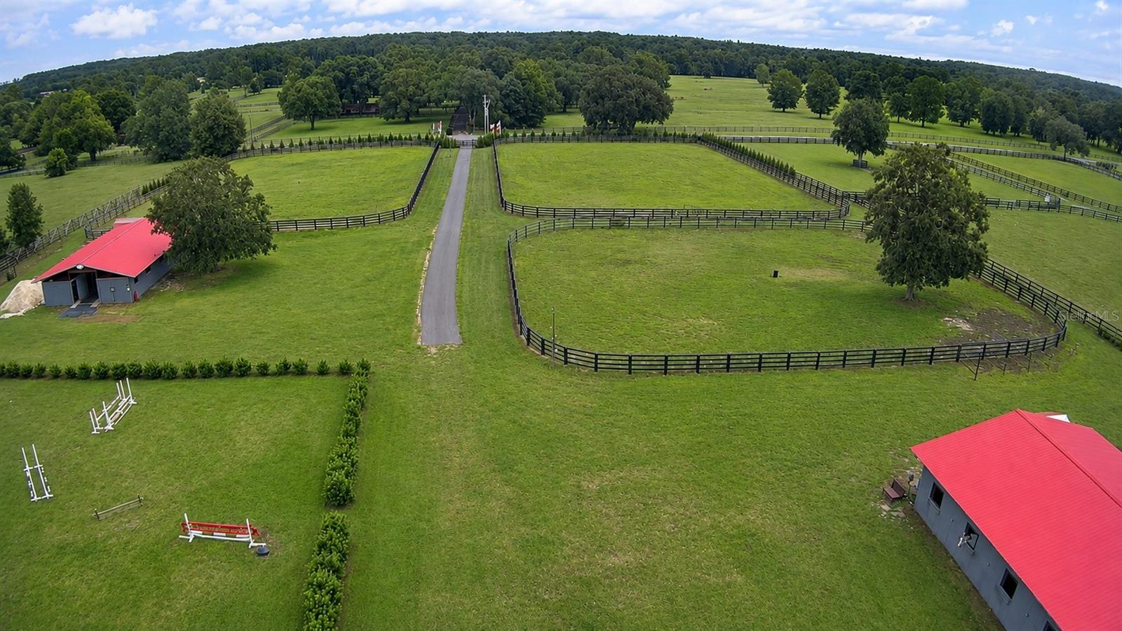 10 MINUTES TO WEC! LISTED BELOW APPRAISED VALUE! This 10.89-acre equestrian property offers a prime location in the heart of Central Florida’s horse country—just 9 minutes from HITS Post Time Farm and 10 minutes from the World Equestrian Center. Recent upgrades include new fencing, a new well pump, and additional property improvements. The farm features two well-maintained wood barns with a total of 24 spacious 12x12 stalls, 10 pastures, a large grass jump field, and a riding ring. Each stall is equipped with fans, mats, and automatic waterers. Additional amenities include multiple wash racks, storage sheds with electricity, a security system, and an automatic entry gate. With plenty of space to build a home, this property offers both personal and investment potential— use as a training facility or income-producing rental. RECENT Appraisal available for review with serious offers. 
Close