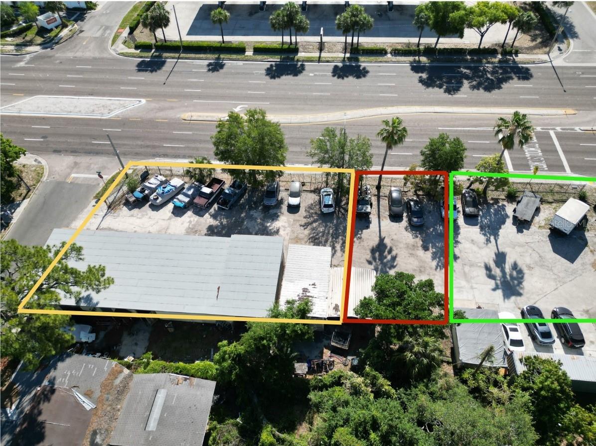 THREE LOTS sold together!  Prime commercial development opportunity in the heart of Bradenton. The three contiguous parcels total approximately
22,600± SF and located directly on a high-traffic main corridor (US 41 / 1st St W) with excellent visibility and access. Zoned BR_T4-O (General
Commercial), this site allows for a wide range of permitted uses including retail, automotive, mixed-use, office, service-based businesses, and
redevelopment opportunities. Positioned at a signalized intersection and surrounded by established businesses, national retailers, and dense
residential neighborhoods, this location provides strong daily traffic counts and consistent consumer exposure. The property currently includes
an existing 2,500+ SF commercial structure (currently auto-related use) along with additional usable land across the combined parcels, offering flexibility
for an owner-user, investor, or developer to renovate, reposition, or redevelop. Strategically located just minutes from Downtown Bradenton with
convenient access to major roadways, this site is also located within an Opportunity Zone, presenting potential tax advantages for investors. SEE RELATED MLS# A4691896, A4692107