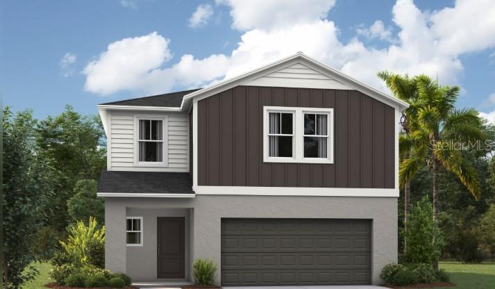 Under Construction. Turquesa 
BELOW MARKET INTEREST RATES with use of Seller's Preferred Lender.
The Turquesa is the ultimate family haven, a two-story home featuring 4 bedrooms, 2.5 bathrooms and a private 2-car garage. This home offers an open concept living space designed for both relaxation and entertainment. The half bathroom off the foyer ensures every guest feels at home while the extended foyer opens to the main living and dining area. Featuring luxury vinyl plank flooring and convenient indoor-outdoor living with a lanai through sliding glass doors, it’s a haven of comfort and style perfect for gatherings. The kitchen includes stunning quartz countertops and sleek stainless-steel appliances. Enjoy the spacious upstairs recreation room and the convenience of a laundry room just steps away from the bedrooms. Did we mention the brand-new washer and dryer? The owner's suite is a secluded retreat with oversized his-and-her walk-in closets, dual vanity and a walk-in shower. Completing this expansive home is the smart thermostat with voice control and professionally designed landscaping, this is truly the epitome of family-friendly luxury! 
At Wynnstone in Davenport, you’ll enjoy convenient access to US-27 and I-4, with nearby shopping and dining at Posner Park and outdoor fun at Lake Eva Community Park, plus community amenities including a pool, cabana, playground, and dog park.
Images shown are for illustrative purposes only and may differ from actual home. Completion date subject to change.
Contact or make an appointment for more details on interest rates.