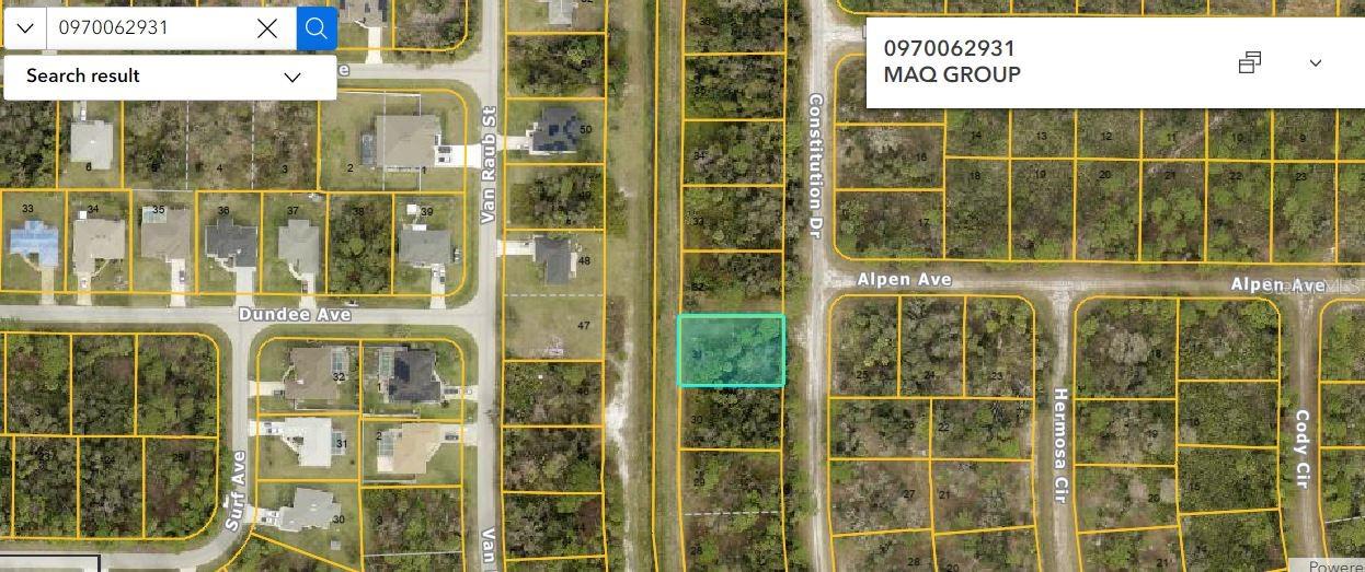 Prime 0.23-acre vacant  lot on Constitution Drive in North Port!  "Zoning: RSF2" With increasing demand for land in the region, this property offers excellent long-term value for investors, builders, or anyone looking to secure a piece of appreciating real estate.Pin Location: Latitude 27.07928725 ,  Longitude -82.22509044. Note: buyers I emphasize the importance of conducting thorough due diligence to ensure that the property meets your expectations and requirements.