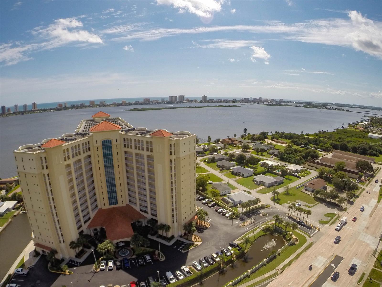 Your luxurious intracoastal oasis awaits here at the prestigious Halifax Landing. This 2 bed 2 bath unit offers impressive views of the river from all rooms and two large balconies. As you walk in through the double door entrance you will find all stainless-steel appliances with a convection microwave surrounded by a plethora of counter and storage space. This unit boasts an open floor plan with a fresh coat of paint, and all updated light fixtures. The excitement doesn’t just end in the unit; Halifax Landing offers some of the most well-kept amenities around which include a direct frontage heated pool with spa and outdoor grilling area, a fitness center, garage parking (spot #6 is dedicated to this unit specifically) and gated entrance all secured 24/7, whole building generator system, sauna, game room and so much more.
HOA fees include WIFI, trash, water, sewer, basic cable, recycling, building insurance and all common areas ;Water: City