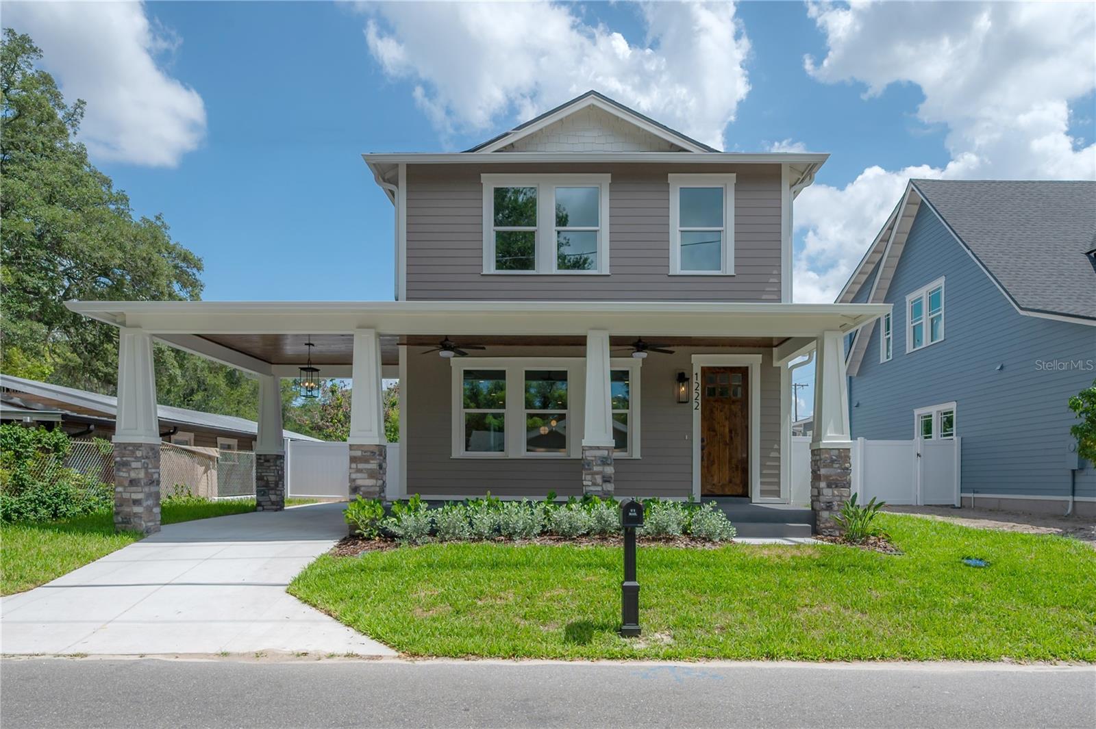 Welcome to 1222 E Chelsea Street, where exceptional craftsmanship meets one of Tampa's most sought-after neighborhoods. While new construction has become increasingly common in Southeast Seminole Heights, truly high-quality construction remains rare. Built by VIKIN Homes, this residence reflects a level of design, finish, and attention to detail that sets it apart from typical new builds.

Inside, you'll find wide-plank engineered wood flooring, custom cabinetry, quartz countertops, premium fixtures, designer lighting, and thoughtfully selected finishes throughout. The open-concept floor plan offers spacious living and entertaining areas, while the chef's kitchen features an oversized island, abundant cabinetry, and premium appliances. The luxurious primary suite includes a spa-inspired bath with a freestanding soaking tub, oversized walk-in shower, dual vanities, and generous walk-in closet.

Step outside to one of the home's most unique features—a massive, fully fenced backyard rarely found with new construction in Seminole Heights. The professionally landscaped yard is fully irrigated, providing plenty of room for a future pool, outdoor kitchen, guest house, or simply enjoying one of the largest outdoor living spaces available in the neighborhood.

Built with the same commitment to quality that has become synonymous with VIKIN Homes, this home is backed by a transferable 10-Year Structural Warranty, offering long-term peace of mind.

The location is equally impressive. Situated on a street surrounded by 10 other VIKIN Homes within the surrounding two blocks, you'll enjoy a cohesive collection of well-built homes that reinforce neighborhood quality and long-term value. Just minutes from Downtown Tampa, Armature Works, the Riverwalk, and Seminole Heights' acclaimed restaurants and breweries, this is an opportunity to own a home that stands apart—not just because it's new, but because of how exceptionally well it's built.