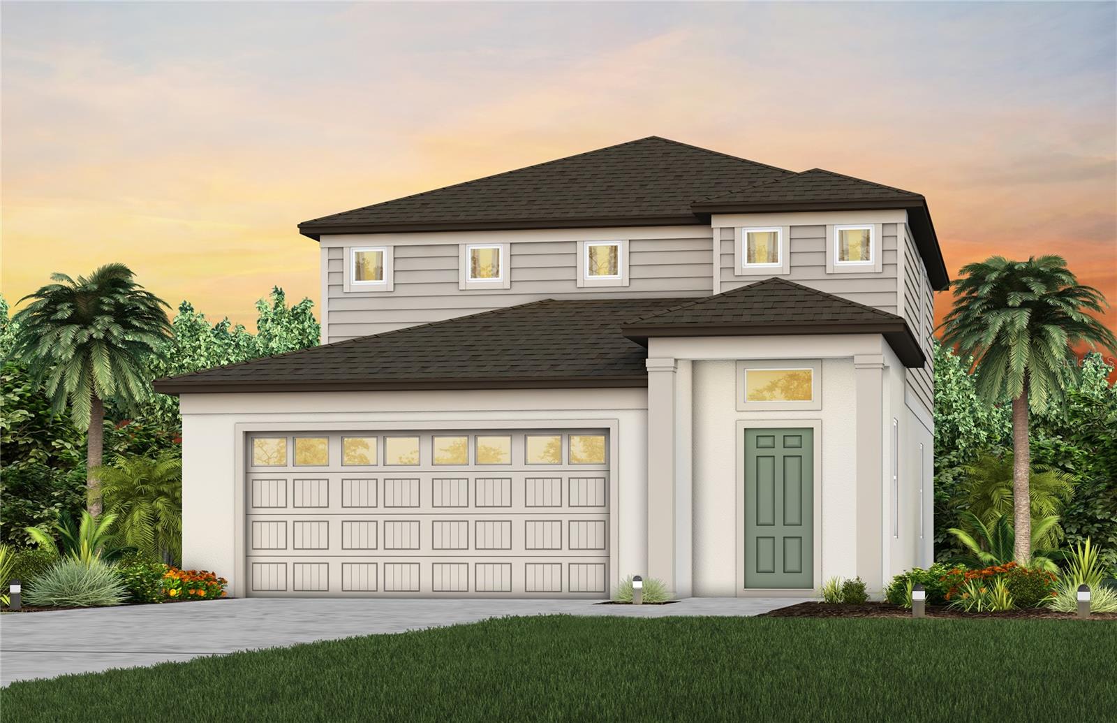 Under Construction. Introducing Seaire, the vibrant new community in Parrish, FL! Seaire promises to redefine resort-style living in Florida with its stunning 4-acre Crystal Lagoon, transforming everyday swimming into a beach-like experience in your own backyard. Residents will enjoy a host of amenities, including an event lawn, water obstacle courses, private cabanas, a full-service bar, and more! Seaire offers a true oasis for families seeking a “vacation living” lifestyle right at home.
The Pinecrest is designed with flexibility in mind, offering open living spaces and a versatile loft that’s perfect for relaxing or entertaining. Its thoughtful design adapts easily to your lifestyle.  The stylish kitchen showcases a large center island with sink, burlap cabinets, quartz countertops with 3”x6” subway tiled backsplash, and spacious pantry. A full suite of Whirlpool® stainless steel appliances—including a dishwasher, refrigerator, range and microwave—completes this beautifully appointed space.
The bathrooms have matching cabinets and quartz countertops and a walk-in shower with heavy glass door, private commode, and dual sinks in the Owner's bath. There is luxury vinyl plank flooring in the main living areas, 18”x18” tile floor in the baths and laundry room, and stain-resistant carpet in the bedrooms and loft.
This home makes great use of space with an upgraded 5th bedroom and full bath on the first floor, spacious loft, convenient laundry room with Whirlpool washer and dryer, a 2-car garage, and a covered lanai. 
Additional upgrades and features include faux wood house blinds throughout, cabinet hardware and a Smart Home technology package with a video doorbell. 
Enjoy peace of mind with Pulte’s transferable, 10-year Limited Structural Warranty that covers materials and workmanship in the 1st year, workability of plumbing, electrical, HVAC, and other mechanical systems through the 2nd year, various types of water infiltration and internal leaks through the 5th year, and the structural integrity of the home through the 10th year. Plus, we’re currently offering limited-time incentives and below-market rates!