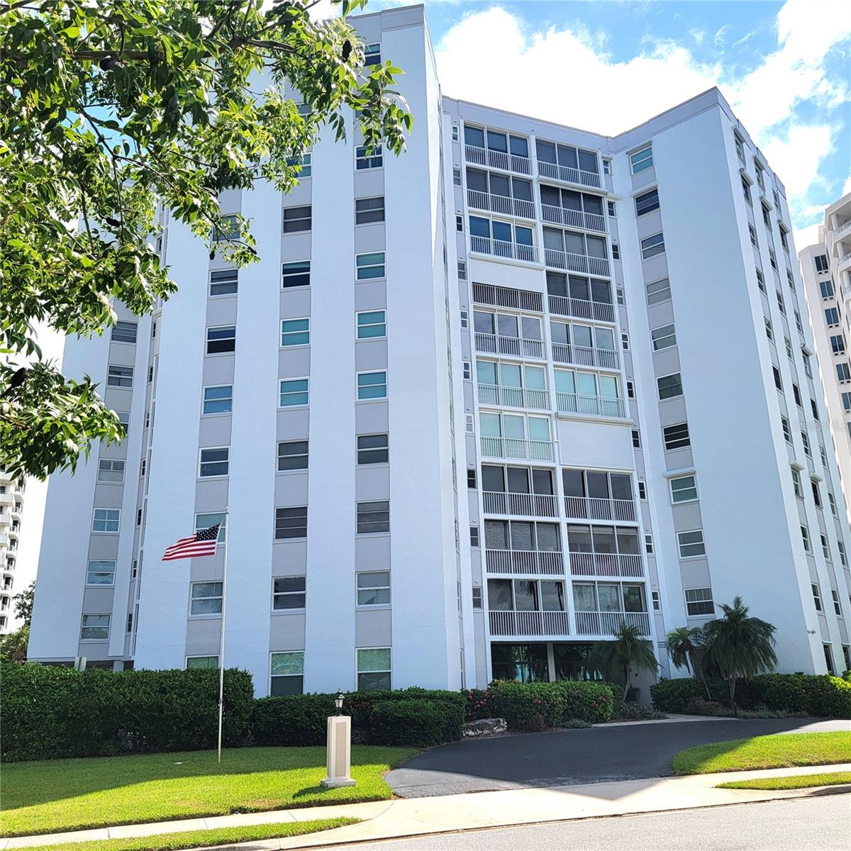 One or more photo(s) has been virtually staged. Welcome to The Regency House and to the 'gold coast of Sarasota' directly on Sarasota Bay! This unit is on the sixth floor and looks back over the city and Palm Avenue. This condo is ready for your complete rehab and waiting for your own touches! Features include a brand-new A/C system, huge great room looking out to a sliding glass-enclosed lanai facing north with a peek view of Island Park and Sarasota Bay! This has a split bedroom floor plan and both bedrooms are ensuite. The primary bedroom closet is massive and there is an inside utility closet for storage. There are several different views from the windows in the many rooms because of the building's unique floor plan and design! The Regency features a 24/7 onsite concierge, a library nook, club room with kitchen, small fitness center, and a heated swimming pool that is about to be totally transformed and expanded with added grill area and covered gazebo. One covered carport space is included on rotation. The Regency House sits proudly across Tamiami Trail from the Sarasota bayfront with O'Leary's and Marina Jack Restaurants and marina and Island Park. Fabulous Selby Gardens is a short distance away as are many delightful culinary experiences and shopping up and down popular Palm Avenue. Enjoy the area arts including Florida Studio Theatre-all within seconds to minutes. Come make this huge downtown condo how you want it in a very well-run condominium complex!