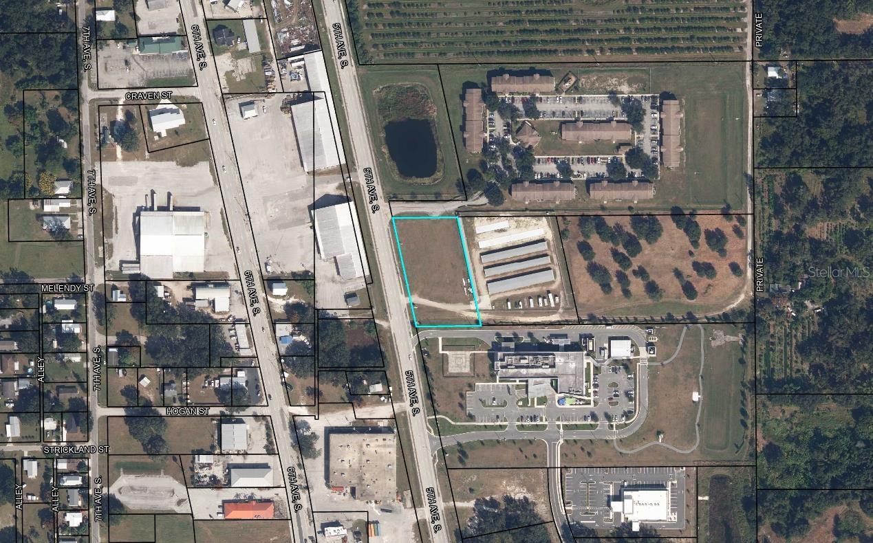 Prime location in a developing section of the northbound US Highway 17 corridor!  This 1.5+- acre parcel is adjacent to Advent Health Hospital (located to the south), an apartment complex to the north, the state farmer's market building to the west and a proposed restaurant site to the southwest.  There is approximately 336 feet of road frontage.  The zoning is Commercial C-2 which allows for a variety of uses.  Owner will need to retain ingress and egress from the highway to access the storage unit buildings behind this listed 1.5 acres.  The storage unit buildings are not for sale.