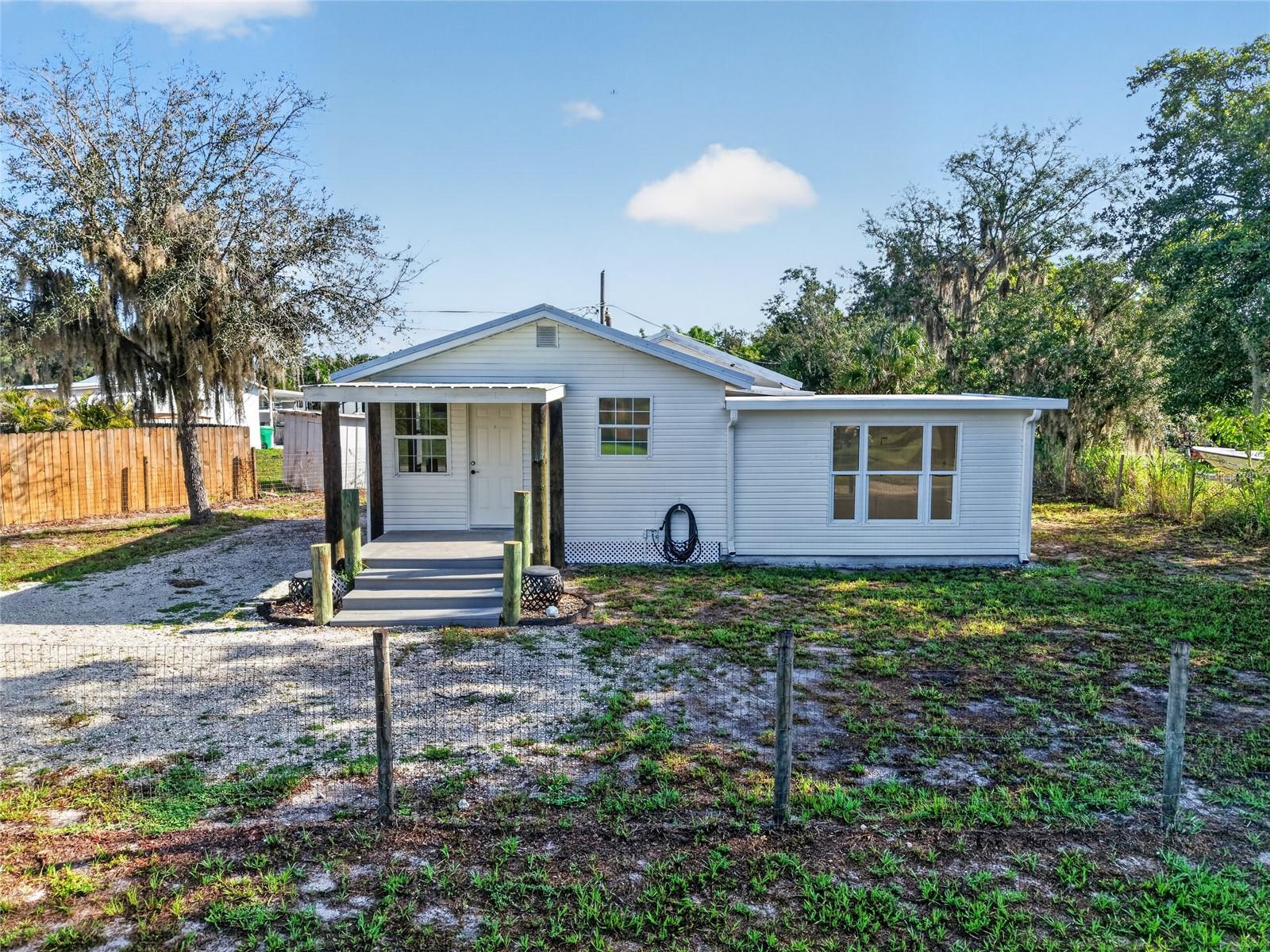 Updated & Move-In Ready 2/1 off Riverside Dr. | $170,000

Welcome to 8024 Hillman Ave — a charming, updated 2-bedroom, 1-bath home in the quiet Riverside Park neighborhood of Punta Gorda. Priced aggressively at just $170,000 to sell quickly, this turnkey gem is perfect for first-time buyers, boaters, or anyone looking for affordable Florida living with easy water access.

This home has been thoughtfully updated with a newer roof, new plumbing, and an efficient multiple mini-split AC system for reliable year-round comfort. The open floor plan seamlessly connects the living room and kitchen, creating a bright, airy feel that’s perfect for everyday living and entertaining.

Step outside and enjoy your morning coffee or evening sunsets on the covered front porch. The property offers a gated yard for privacy and security, plus a back lanai — ideal for relaxing, entertaining, or enjoying the Florida sunshine. You’ll also find a utility shed with power and water out back, perfect for storage, hobbies, a workshop, or gardening equipment.

Location is everything here. You’re just 2 blocks from the public boat ramp on beautiful Riverside Drive — launch your boat in minutes for fishing, cruising, or kayaking on the Peace River. Take leisurely walks or bike rides to the stunning Peace River Botanical & Sculpture Gardens nearby. All of this in a peaceful, established neighborhood that offers the best of quiet residential living with quick access to everything Punta Gorda has to offer.

This is a rare opportunity to own a move-in-ready home with major updates, a gated yard, and a freshly painted House in a prime boating location — at a price that won’t last long.

Homes like this in this location move fast. Schedule your private showing today before it’s gone!