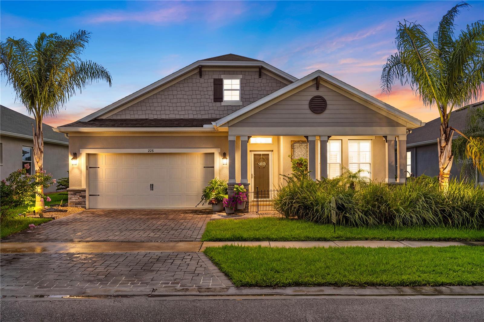Located in sought after, golf course community, Venetian Bay. This beautiful single-story home offers 3 bedrooms, 2 bathrooms, bonus room, 2-car garage, paver driveway and a pool overlooking a pond. Features a bright open floor plan, living/dining combo with tile floors and luxury vinyl in all of the bedrooms. The chef's kitchen stands as a haven for culinary enthusiasts, boasting top-tier stainless steel appliances, a wall oven and microwave, exquisite quartz countertops with tile backsplash. A large island with breakfast bar seating that connects the kitchen to the dining/living room, custom pantry & a charming coffee bar that elevate the dining experience. The spacious PRIMARY SUITE offers a tray ceiling, view of the pool and pond, walk-in closets, walk in shower, garden tub and dual sink vanity. Step through sliding glass doors off the living area onto a covered lanai, with pool and large deck space perfect for entertaining. As part of Venetian Bay, you'll enjoy access to pickleball/tennis/basketball courts, miles of trails, and a vibrant town center with a weekly farmers market, fitness center, coffee shop, restaurants, spa, small grocery market, hair salon, pet salon, and Tiki Cove, optional membership to a community resort style pool with chair service, restaurant with Tiki Bar. This home is located within walking distance to an 18-hole championship golf course and clubhouse. Minutes from Canal Street Historic District, Flagler Avenue, and the beautiful beaches of New Smyrna Beach. All information is intended to be accurate, however not guaranteed.