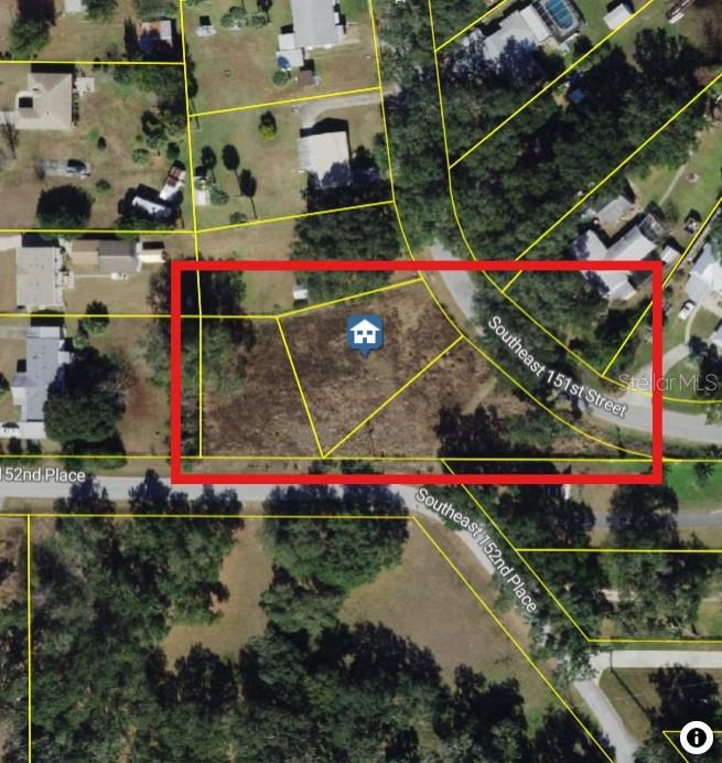 Three lots being sold together totaling .80 acre. This property fronts on 2 streets, SE 152nd place with 278 ft of paved road frontage and SE 152nd Place with 410 ft of paved road frontage. No HOA in a great residential area that is close to The Villages for shopping, dining and entertainment. You choose the builder and when you want to build.
