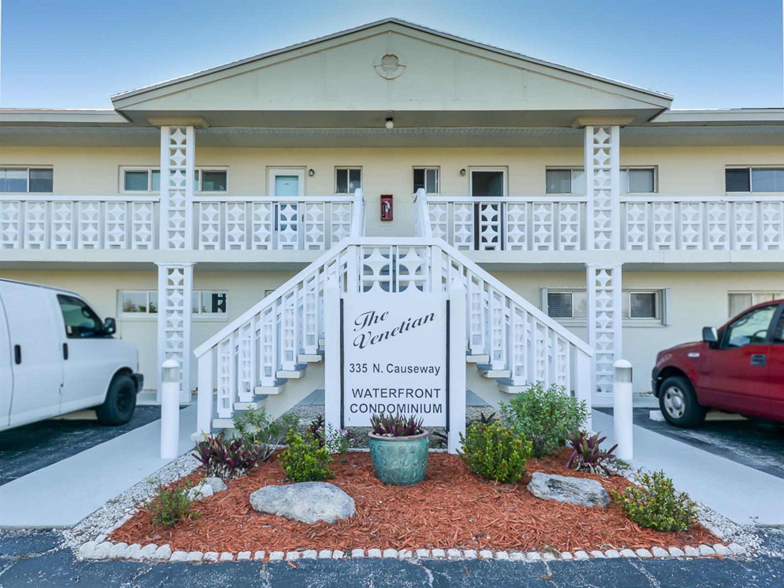 Tastefully renovated rarely available first floor unit in the Venetian. Beautiful travertine marble flooring throughout, crown molding, new ceiling, duct work and insulation. Handcrafted Brazilian cherry and walnut kitchen. Deep water canal steps away, boat slips available to lease. Condo comes with a 1 car carport attached to the building with extra guest parking close by. The community features a swimming pool, shuffleboard, clubhouse and dock all surrounded by beautifully manicured landscaping. Locked bike and kayak storage available. The Venetian is located on the North Causeway, conveniently located within walking distance to Flagler Avenue and Canal Street where you can enjoy shopping, restaurants and live entertainment. ;Water: City
