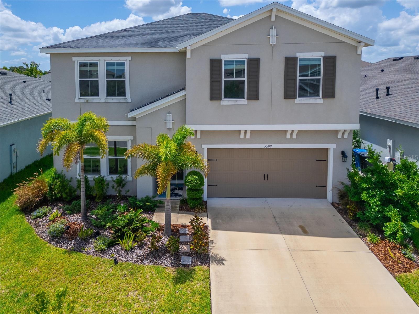 5509 Limelight Drive, Apollo Beach, FL 33572 | 4 Bedrooms | 2.5 Bathrooms | 2,604 Sq Ft | Waterset Community

Built in 2022, this beautifully maintained two-story home in the sought-after Waterset community offers the perfect blend of modern design, functional living space, and exceptional community amenities. The open-concept floor plan is filled with natural light and features ceramic tile flooring throughout the main living areas, creating a seamless flow between the kitchen, dining, and living room. The spacious kitchen is designed to be the heart of the home with stone countertops, solid wood cabinetry, a large center island, and abundant workspace for cooking, entertaining, or gathering with family and friends. A private first-floor office provides an ideal space for working from home, studying, or creating a quiet retreat. Sliding glass doors open to an oversized 31' x 10' covered lanai, extending your living space outdoors and creating the perfect setting for relaxing or entertaining year-round.

Upstairs, the spacious primary suite offers a peaceful retreat with his and hers walk-in closets and an ensuite bathroom featuring dual stone-top vanities and a walk-in shower. Three additional bedrooms provide plenty of room for family or guests, while the upstairs flex room offers endless possibilities as a media room, playroom, second living area, or home gym. The conveniently located second-floor laundry room makes everyday living even more practical.

Living in Waterset means enjoying one of Apollo Beach's premier master-planned communities. Residents have access to resort-style pools, a clubhouse, state-of-the-art fitness center, tennis and pickleball courts, playgrounds, miles of scenic walking and biking trails, and numerous parks throughout the neighborhood. The community is golf-cart friendly and conveniently located just minutes from shopping, dining, waterfront recreation, and I-75, providing easy access to Tampa, St. Petersburg, Sarasota, and MacDill Air Force Base.

If you've been searching for a newer home in Apollo Beach with flexible living spaces, modern finishes, and outstanding community amenities, 5509 Limelight Drive is ready to welcome you home.

What the Seller Loves: "We love how bright and open the home feels from the moment you walk in. The oversized kitchen island naturally becomes the gathering place for family and friends, while the covered lanai is where we enjoy morning coffee and evenings outside. Having the office downstairs and the extra flex room upstairs has given us the flexibility to work, relax, and entertain with ease. Waterset has been an incredible place to live with beautiful trails, resort-style pools, fitness center, parks, and a true sense of community. Being able to hop on a golf cart to enjoy the neighborhood and being just minutes from shopping, restaurants, and everything Apollo Beach has to offer has made this an amazing place to call home."