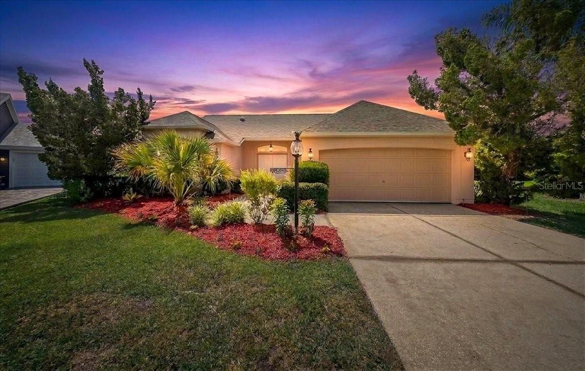 BOND PAID ~ BLOCK & STUCCO POOL & SPA HOME ~ MOSTLY FURNISHED ~ ROOF 2023 ~ PREMIUM BOSCH HVAC 2023 ~ HOT WATER HEATER 2019 ~ $177,000 IN RECENT DOCUMENTED UPGRADES!

Welcome to this beautifully updated BOCA GRANDE model, perfectly situated on an oversized, private homesite in the highly sought-after VILLAGE OF RIO GRANDE. Offering 2 bedrooms, 2 bathrooms, a sparkling pool and spa, and thoughtfully designed indoor-outdoor living, this home perfectly blends luxury, privacy, and The Villages lifestyle.

What truly sets this home apart is the extraordinary level of investment and care, with recently $177,000 in documented improvements, furnishings, and turn-key enhancements. This isn't simply an updated home—it's a thoughtfully curated retreat where quality, style, and comfort have been prioritized throughout. The property also has an established short-term rental history with strong income potential. Rental history and booking information are available upon request.

Step through the elegant FRENCH DOORS into a welcoming foyer, featuring KNOCK-DOWN finish ceilings, luxury waterproof VINYL PLANK FLOORING throughout, oversized baseboards, and an open-concept design created through an extensive interior renovation. The beautifully remodeled kitchen is both stylish and functional, showcasing BUTCHER-BLOCK countertops, a Silgranit FARMHOUSE sink, slate backsplash, custom island tilework, stainless steel appliances, modern lighting, and a sleek electric fireplace that adds warmth and ambiance.

The outdoor living space is your own private retreat, featuring a beautifully RENOVATED POOL and heated SPA with a tranquil waterfall feature, custom Pooter's BRICK PAVER deck, motorized Kevlar hurricane screen, mature landscaping for exceptional privacy, and smart pool equipment with remote access. Designed with both relaxation and entertaining in mind, this backyard oasis truly feels like your own private resort.

Enter the Primary Suite through double doors, into a peaceful retreat with views of the outdoor oasis, high ceilings, a ceiling fan, large closet, with additional "SECRET STORAGE" closet for locking away personal items or simply adding additional storage space, and a spa-inspired ensuite bath showcasing FLOOR-TO-CEILING DESIGNER TILE, a frameless glass shower, custom vanity, Moen fixtures, statement mirrors, curated lighting, and a luxurious Japanese SOAKING TUB—creating the perfect place to unwind at the end of the day. Guests will feel right at home in the spacious second bedroom featuring high ceilings, a ceiling fan, and built-in closet, conveniently located beside the beautifully updated guest bath featuring granite countertops, modern finishes, a shower/tub combination, and abundant natural light.

Major improvements include a *COMPLETE ROOF REPLACEMENT (2023) featuring a Lifetime Transferable Protection Warranty, *Premium Bosch HVAC System (2023) with smart thermostat, * luxury flooring throughout, *custom window treatments, and extensive interior and exterior renovations.* The total UPGRADES exceed $177,000, offering peace of mind and exceptional value for years to come.

Conveniently located just 4 minutes from Spanish Springs Town Square, & close to Lake Sumter Landing, Tierra Del Sol Country Club, Mira Mesa Executive Golf Course, Hacienda Regional Recreation Center, and Chula Vista Recreation Center, this exceptional home offers a rare opportunity to enjoy the very best of The Villages lifestyle. VIDEO TOUR TO VIEW!