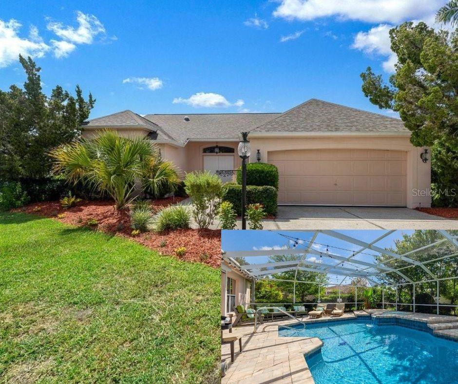BOND PAID ~ BLOCK & STUCCO POOL & SPA HOME ~ MOSTLY FURNISHED ~ ROOF 2023 ~ PREMIUM BOSCH HVAC 2023 ~ HOT WATER HEATER 2019 ~ $177,000 IN RECENT DOCUMENTED UPGRADES!

Welcome to this beautifully updated BOCA GRANDE model, perfectly situated on an oversized, private homesite in the highly sought-after VILLAGE OF RIO GRANDE. Offering 2 bedrooms, 2 bathrooms, a sparkling pool and spa, and thoughtfully designed indoor-outdoor living, this home perfectly blends luxury, privacy, and The Villages lifestyle.

What truly sets this home apart is the extraordinary level of investment and care, with recently $177,000 in documented improvements, furnishings, and turn-key enhancements. This isn't simply an updated home—it's a thoughtfully curated retreat where quality, style, and comfort have been prioritized throughout. The property also has an established short-term rental history with strong income potential. Rental history and booking information are available upon request.

Step through the elegant FRENCH DOORS into a welcoming foyer, featuring KNOCK-DOWN finish ceilings, luxury waterproof VINYL PLANK FLOORING throughout, oversized baseboards, and an open-concept design created through an extensive interior renovation. The beautifully remodeled kitchen is both stylish and functional, showcasing BUTCHER-BLOCK countertops, a Silgranit FARMHOUSE sink, slate backsplash, custom island tilework, stainless steel appliances, modern lighting, and a sleek electric fireplace that adds warmth and ambiance.

The outdoor living space is your own private retreat, featuring a beautifully RENOVATED POOL and heated SPA with a tranquil waterfall feature, custom Pooter's BRICK PAVER deck, motorized Kevlar hurricane screen, mature landscaping for exceptional privacy, and smart pool equipment with remote access. Designed with both relaxation and entertaining in mind, this backyard oasis truly feels like your own private resort.

Enter the Primary Suite through double doors, into a peaceful retreat with views of the outdoor oasis, high ceilings, a ceiling fan, large closet, with additional "SECRET STORAGE" closet for locking away personal items or simply adding additional storage space, and a spa-inspired ensuite bath showcasing FLOOR-TO-CEILING DESIGNER TILE, a frameless glass shower, custom vanity, Moen fixtures, statement mirrors, curated lighting, and a luxurious Japanese SOAKING TUB—creating the perfect place to unwind at the end of the day. Guests will feel right at home in the spacious second bedroom featuring high ceilings, a ceiling fan, and built-in closet, conveniently located beside the beautifully updated guest bath featuring granite countertops, modern finishes, a shower/tub combination, and abundant natural light.

Major improvements include a *COMPLETE ROOF REPLACEMENT (2023) featuring a Lifetime Transferable Protection Warranty, *Premium Bosch HVAC System (2023) with smart thermostat, * luxury flooring throughout, *custom window treatments, and extensive interior and exterior renovations.* The total UPGRADES exceed $177,000, offering peace of mind and exceptional value for years to come.

Conveniently located just 4 minutes from Spanish Springs Town Square, & close to Lake Sumter Landing, Tierra Del Sol Country Club, Mira Mesa Executive Golf Course, Hacienda Regional Recreation Center, and Chula Vista Recreation Center, this exceptional home offers a rare opportunity to enjoy the very best of The Villages lifestyle. VIDEO TOUR TO VIEW!