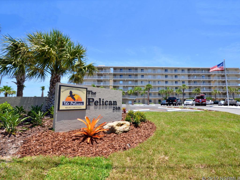Highly desirable 2/2 with TV-Room floor plan in A-Building at The Pelican. Completely remodeled and move-in ready. Features new kitchen with granite counters, GE Profile appliances and accent lighting. Wall-to-wall tile, crown molding, new in-unit washer/dryer, new A/C system and hurricane shutters make this split-plan unit even more attractive. Master bathroom is completely renovated to be completely handicap/wheelchair accessible. Unit faces east and overlooks the twin pools and white-sand beach and ocean. This is one of only a few units with the bonus TV-room/den for extra privacy for guest and owners alike. The Pelican is centrally located with great potential as a weekend-getaway, vacation rental or full-time residence. ;LocationDescription: Condo ;Water: City