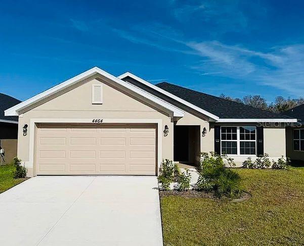 Under Construction. This brand-new 3-bedroom, 2-bathroom home offering 1,970 sq ft of living space is thoughtfully designed for comfort, functionality, and modern living. With up to $10,000 in flex Cash, you can reduce your interest rate, pre-paid, and other. With monthly payments of $2,850 aprox. Take advantage of potential savings with closing cost assistance available through our preferred lenders, helping reduce out-of-pocket expenses at closing. This home features 10-foot ceilings throughout, creating a bright and open atmosphere, along with a well planned layout that allows for seamless flow between the living, dining, and kitchen areas ideal for everyday living and entertaining.

The spacious primary suite serves as a private retreat with vaulted ceilings and peaceful conservation views, providing both privacy and a tranquil natural backdrop. Two additional bedrooms are generously sized and include ample closet space.
The kitchen is designed for both functionality and gatherings, featuring a large center island perfect for meal preparation and casual dining. A separate formal dining room offers additional flexibility and can also be used as a home office or flex space. The open-concept living room enhances the home’s spacious feel and is perfect for hosting family and guests.

Additional highlights include a 1-year builder warranty 2 year plumbing and electrical, and a 10-year structural warranty for added peace of mind.

Located in the desirable Harmony Central community, residents enjoy no CDD fees and a low HOA, along with convenient access to nearby amenities, shopping, and dining.