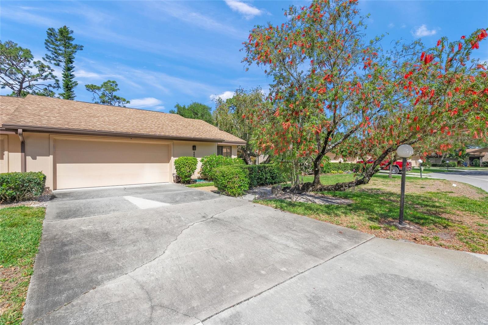 Welcome home to this beautiful 3-bedroom, 2-bath villa with a 2-car garage, located behind the gates of Bent Tree Village in Hammocks 1. This split-bedroom floor plan offers both space and privacy, with formal living and dining areas, vaulted beam ceilings, and a separate Florida room featuring new hurricane-rated skylights. From there, enjoy views of the open-air patio and peaceful trees beyond.

The newly renovated 2025 kitchen features quartz countertops, all-new cabinetry, pull-out lower drawers, and newer stainless steel appliances. The laundry closet is conveniently located in the kitchen.

The oversized primary suite includes an ensuite bath with dual vanities, a walk-in shower, and a large walk-in closet. On the opposite side of the home, you’ll find two guest bedrooms and a full guest bath.

This villa is located in Hammocks 1, which is not a 55+ community. You’ll also love the convenient location near I-75, restaurants, shopping, and just a short drive to the area’s beautiful beaches or UTC Mall.

Don’t miss your chance to make this lovely villa your new home.